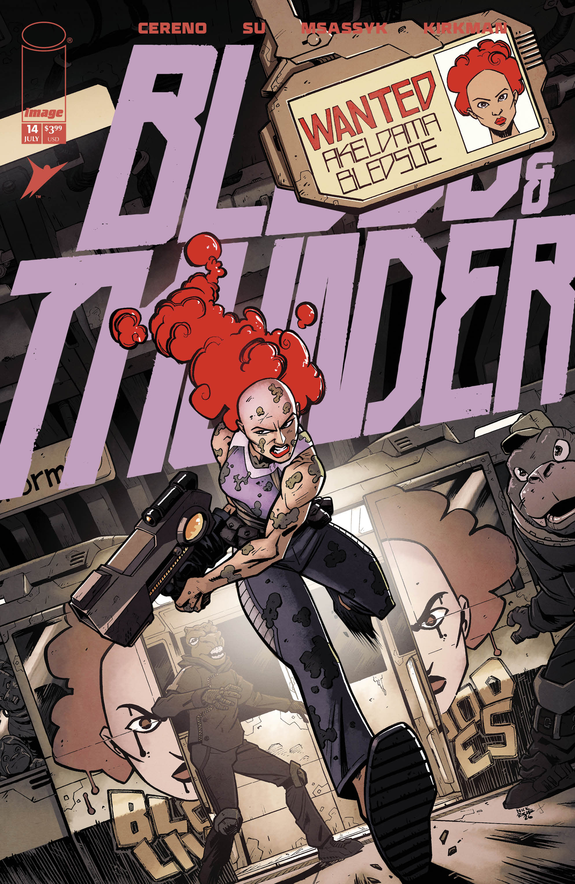 BLOOD & THUNDER #14 COVER B NICK ROCHE & JOSH BURCHAM VARIANT