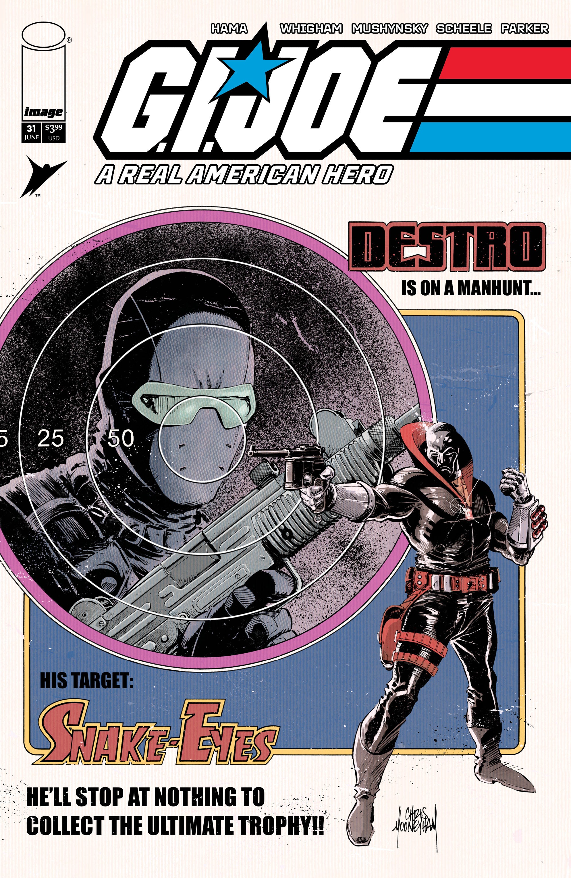 GI JOE A REAL AMERICAN HERO #31 HAMA FILES EDITION COVER B CHRIS MOONEYHAM VARIANT