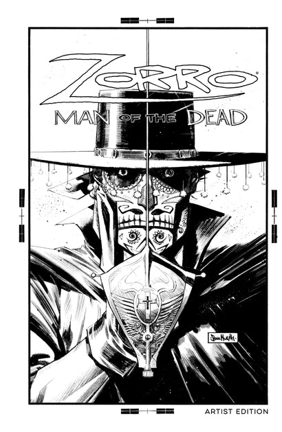 ZORRO HARDCOVER VOL 01 MAN OF THE DEAD ARTIST EDITION B&W