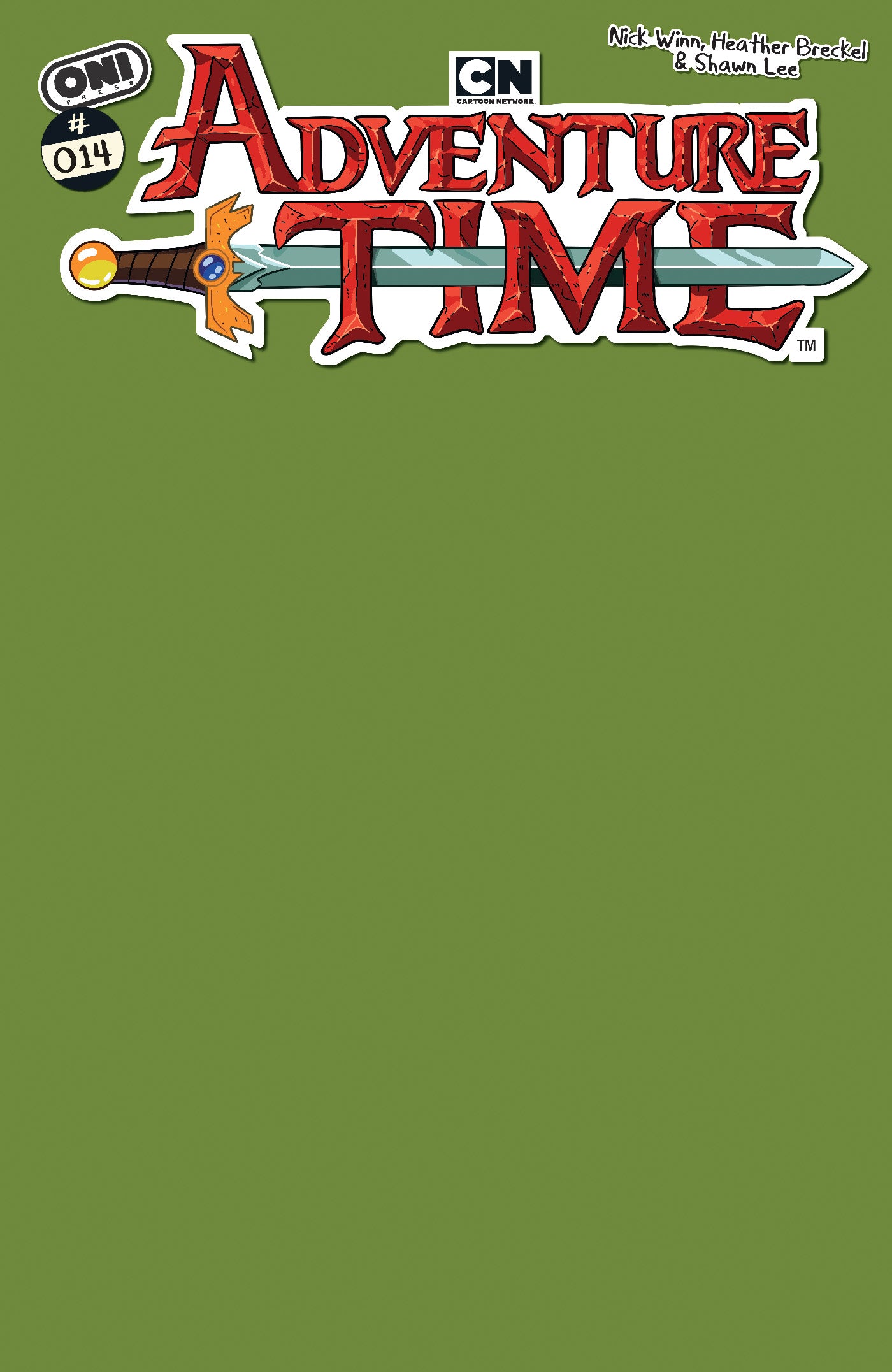 ADVENTURE TIME (2025) #14 COVER C BETTY GROF GREEN BLANK SKETCH VARIANT