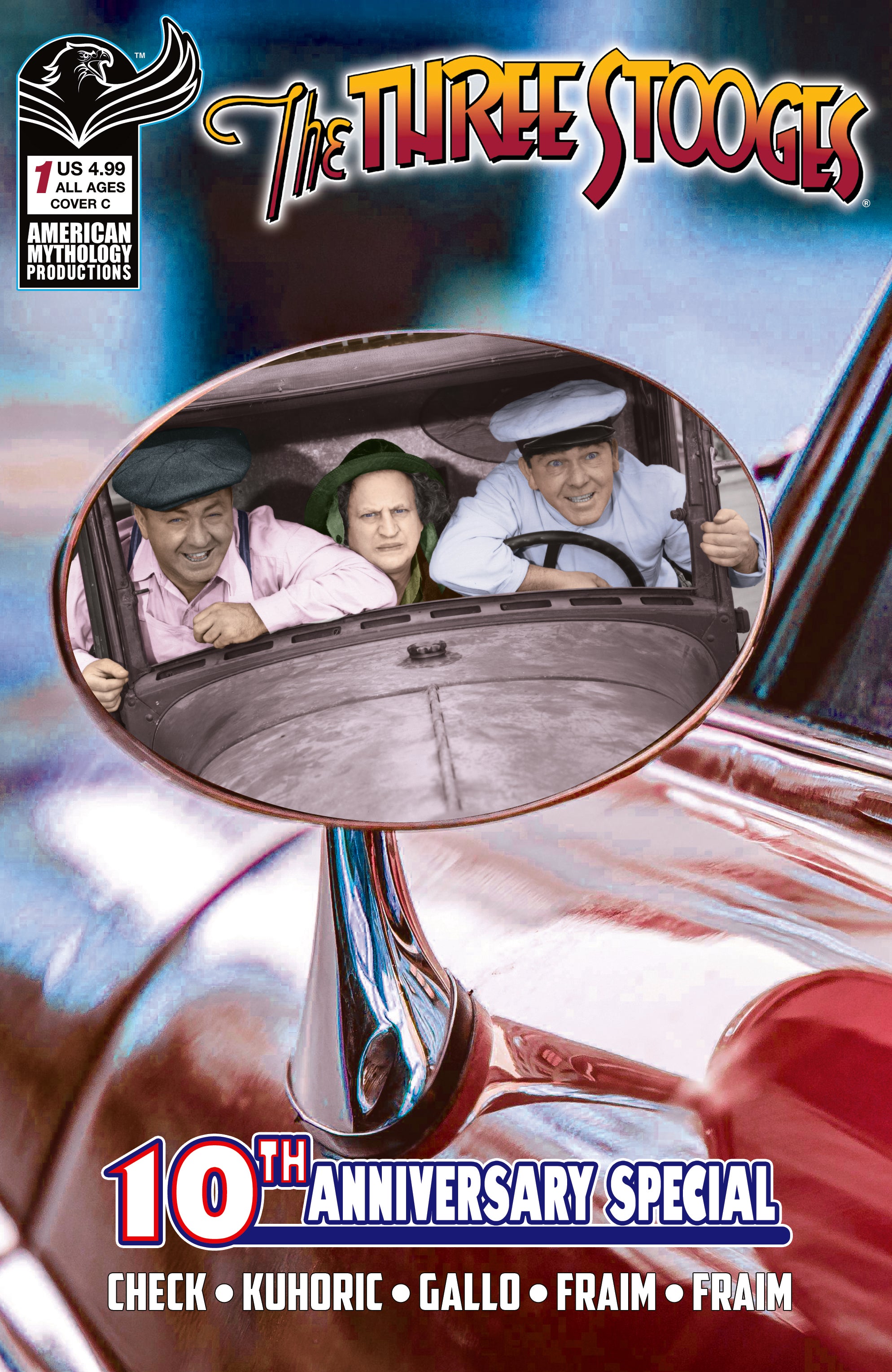 THREE STOOGES AMERICAN MYTHOLOGY 10TH ANNIVERSARY #1 COVER C COLOR PHOTO VARIANT 