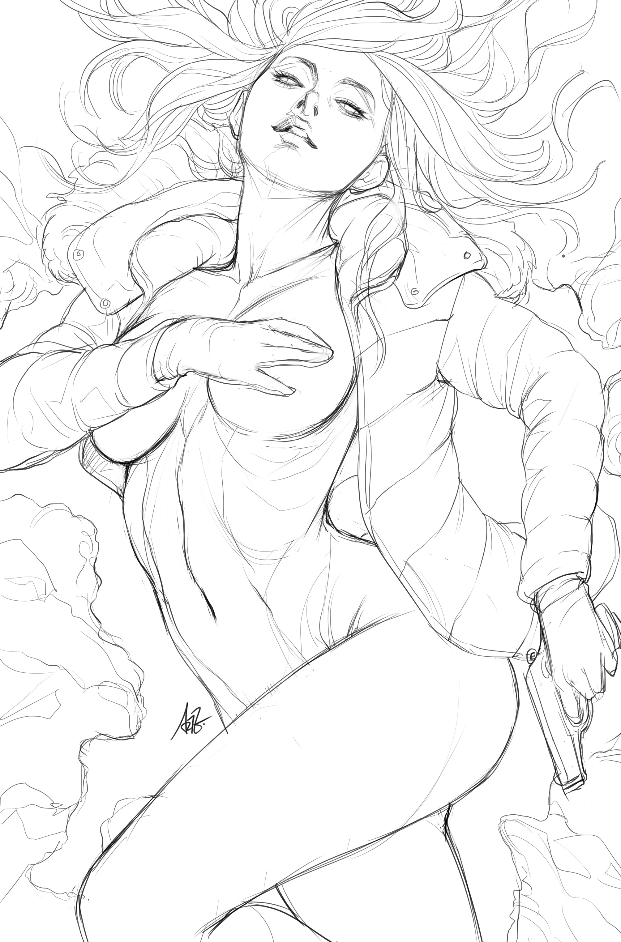GUN HONEY DOUBLES DOWN #1 COVER L ARTGERM INKS VIRGIN VARIANT