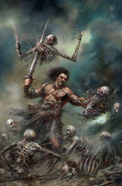 CONAN THE BARBARIAN #32 COVER E NICK PERCIVAL VIRGIN CARDSTOCK VARIANT