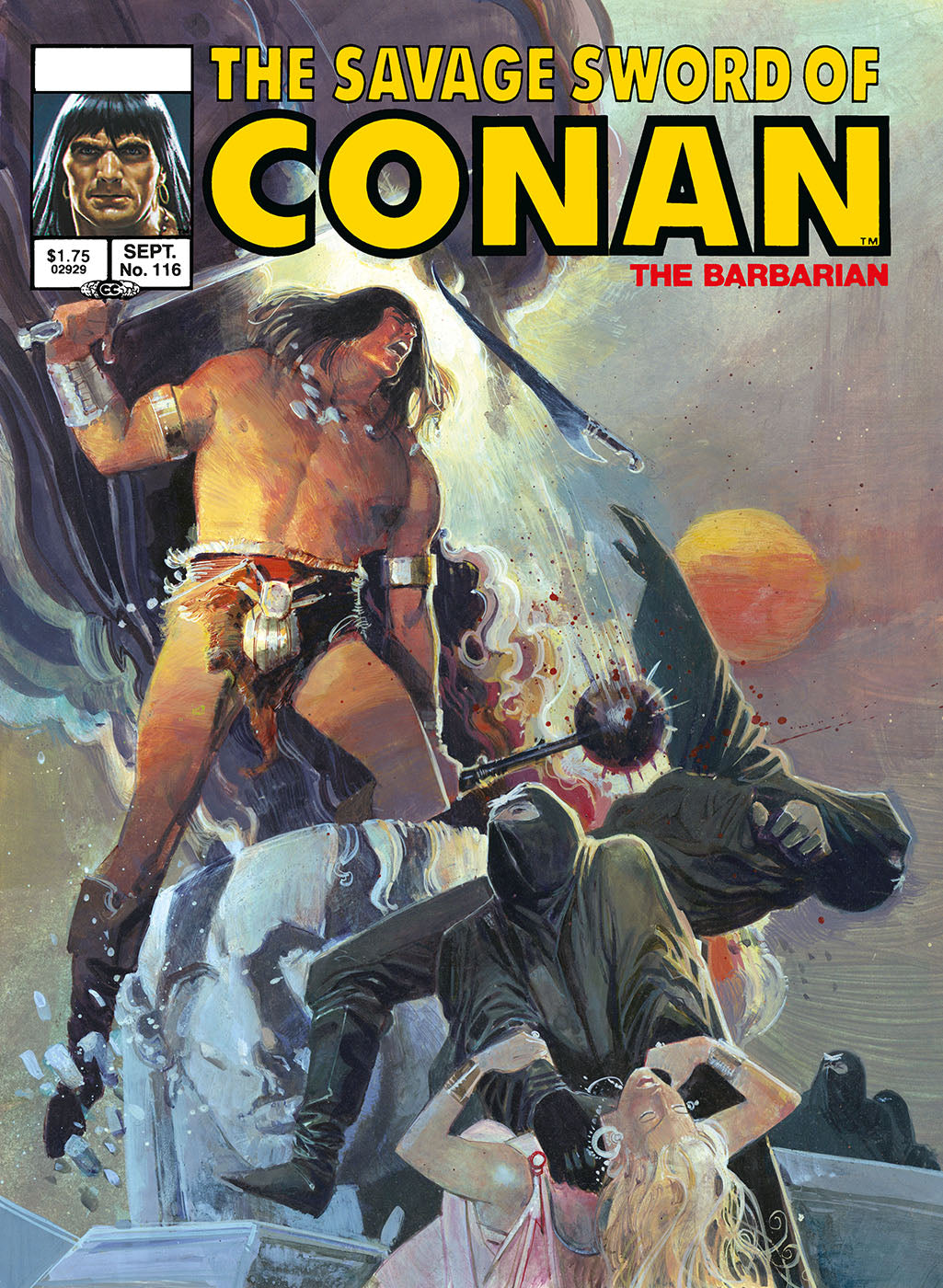 SAVAGE SWORD OF CONAN ORIGINAL COMICS OMNIBUS VOL 08 DIRECT MARKET EDITION BILL SIENKIEWICZ COVER