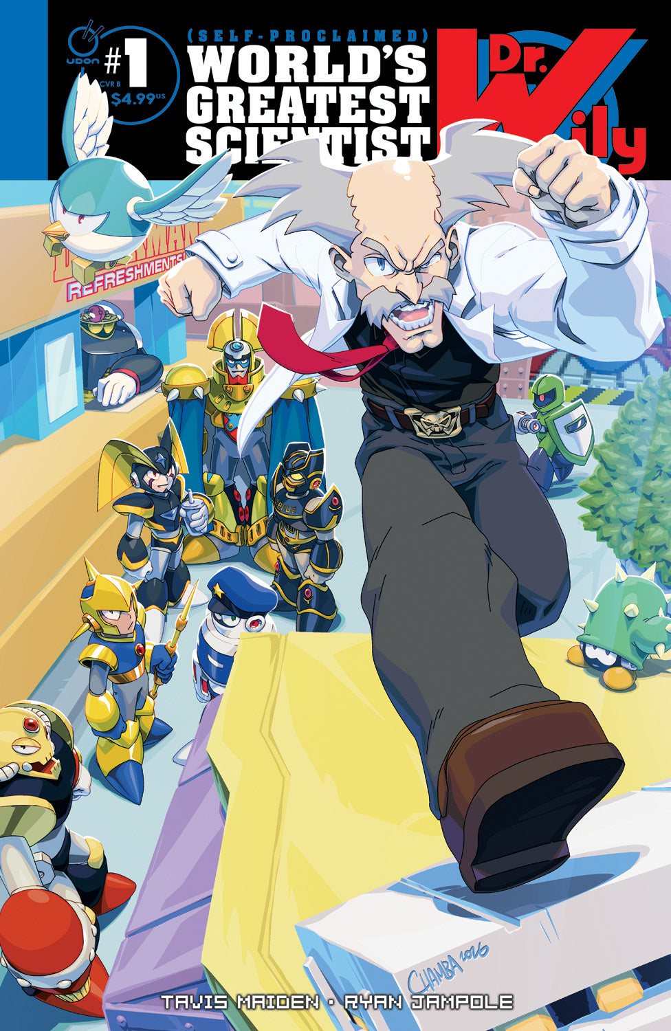 DR WILY #1 COVER B JEFFREY CRUZ VARIANT