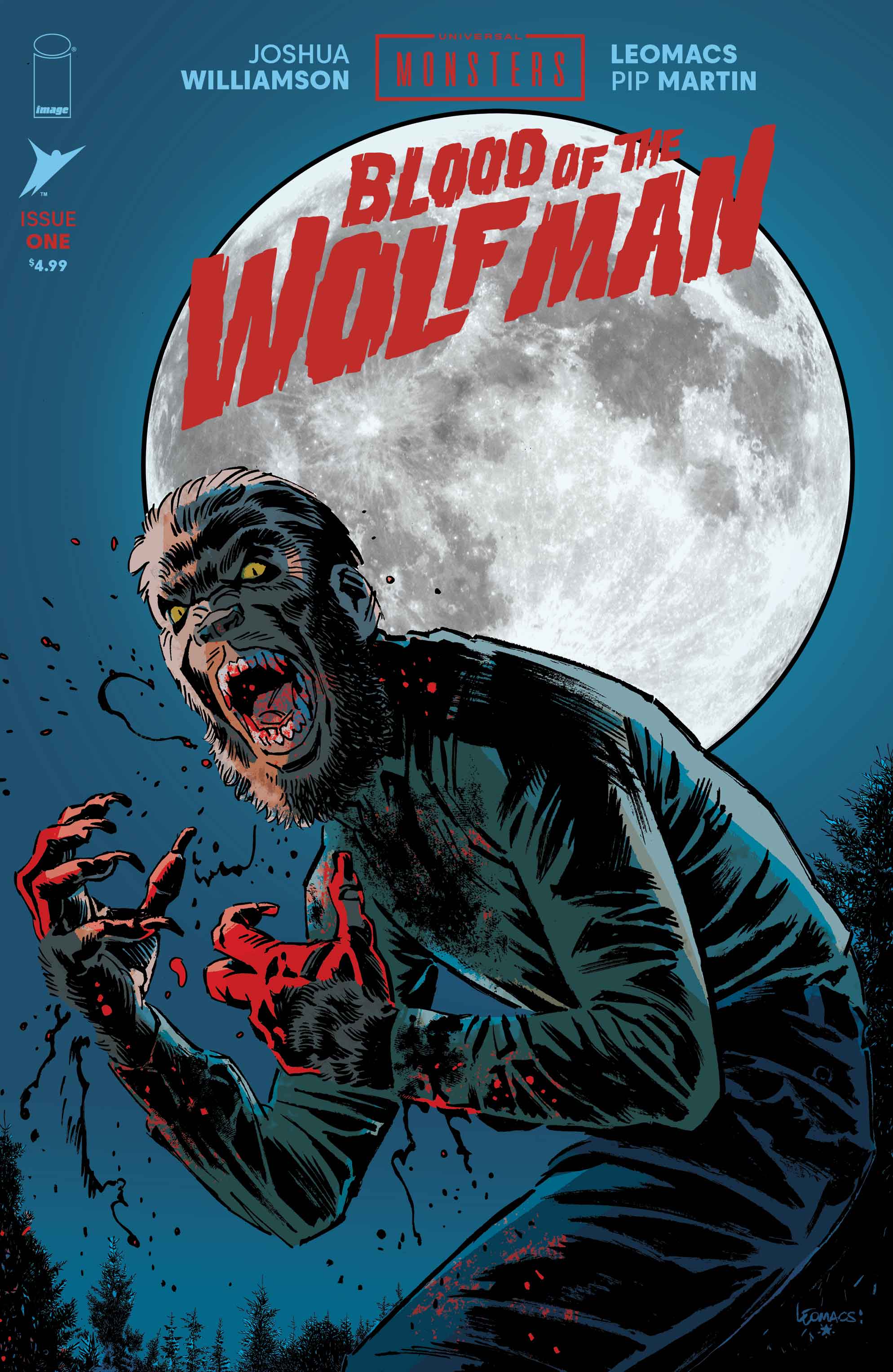 UNIVERSAL MONSTERS BLOOD OF THE WOLF MAN #1 COVER A LEOMACS & PIP MARTIN