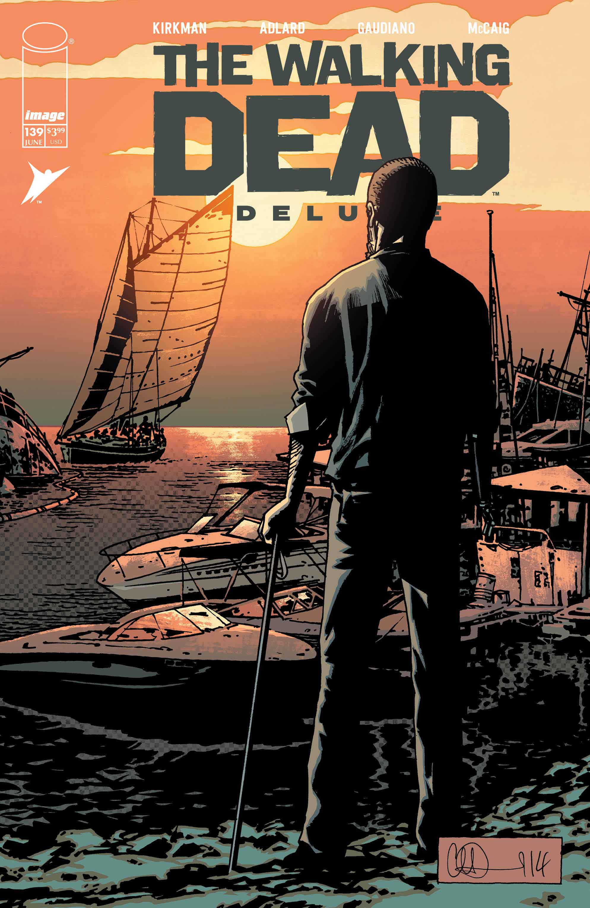WALKING DEAD DELUXE #139 COVER B CHARLIE ADLARD & MAVE MCCAIG VARIANT