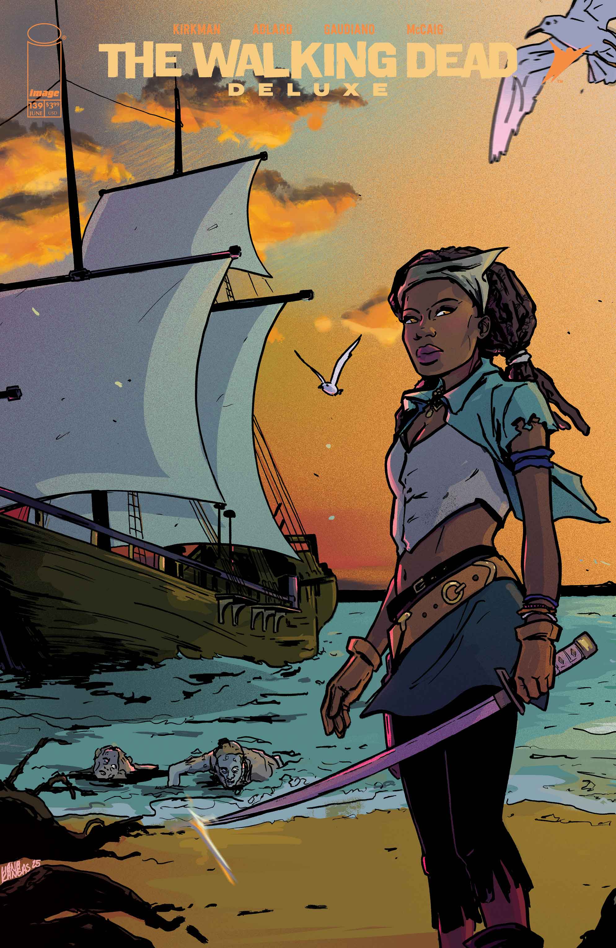 WALKING DEAD DELUXE #139 COVER C LIANA KANGAS CONNECTING VARIANT