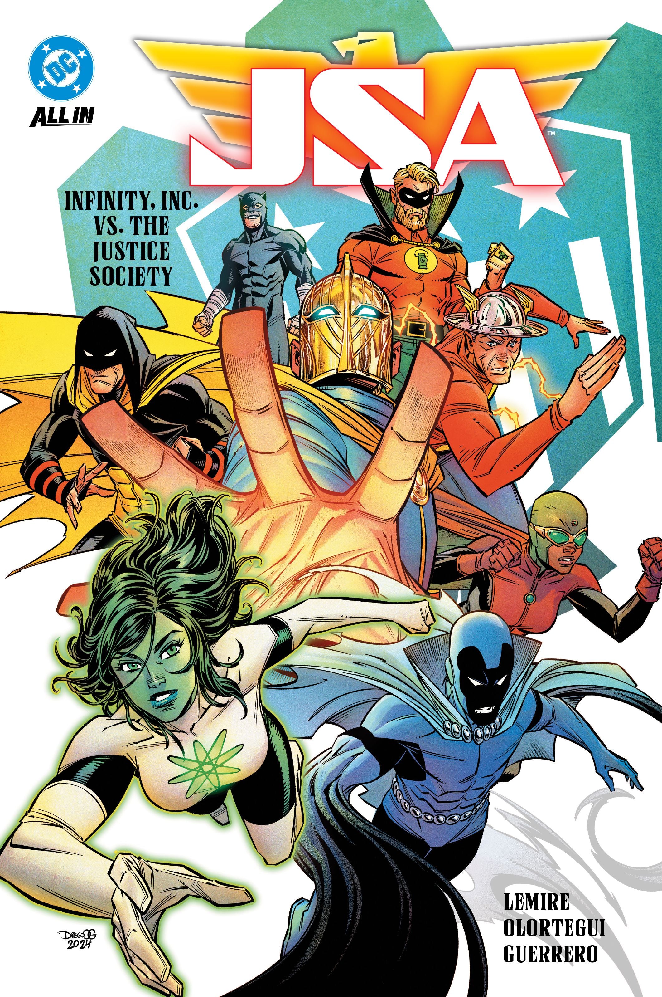 JSA (2024) TRADE PAPERBACK VOL 01 INFINITY INC VS THE JUSTICE SOCIETY