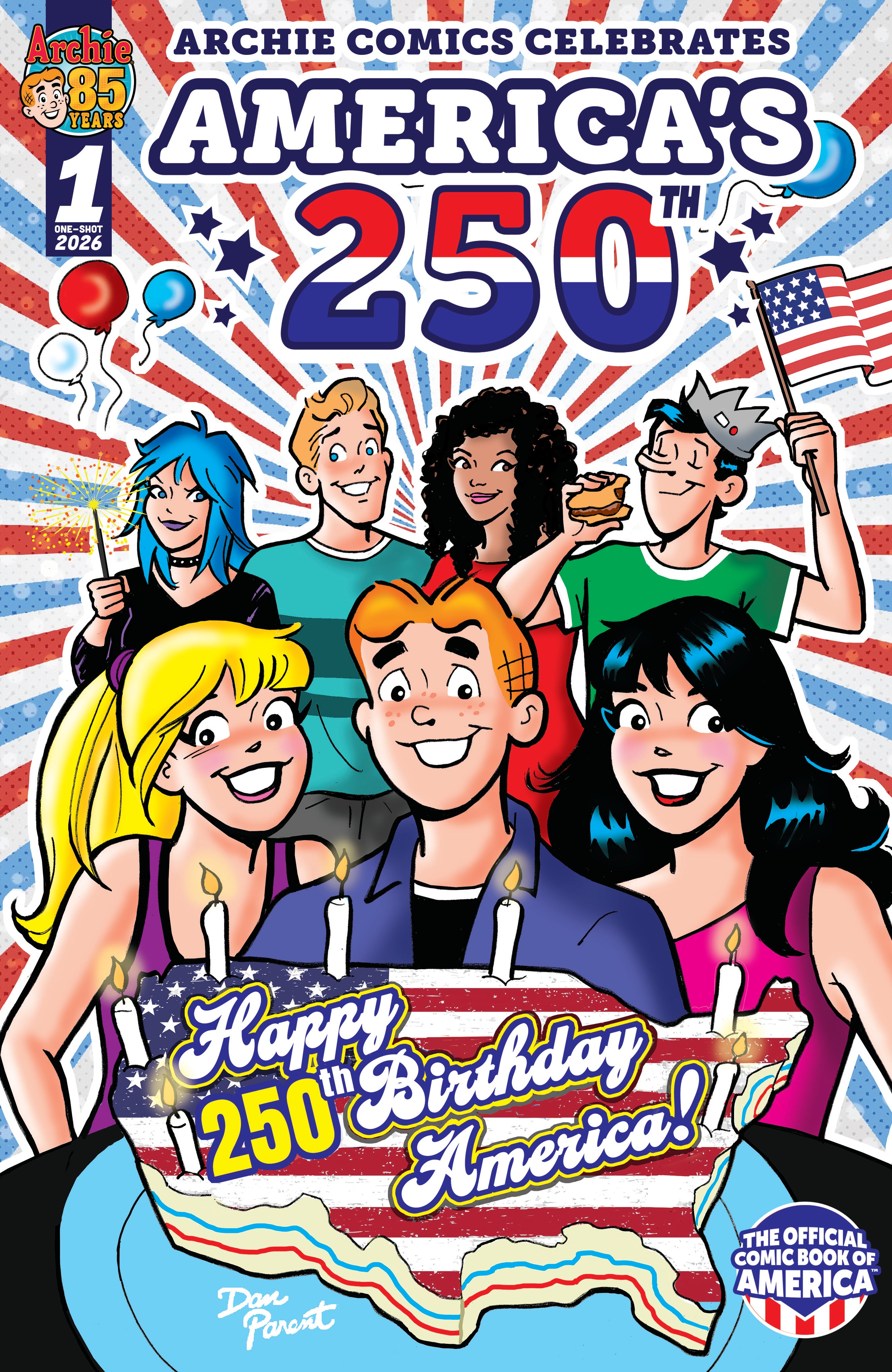 ARCHIE COMICS CELEBRATES AMERICAS 250TH CVR A DAN PARENT