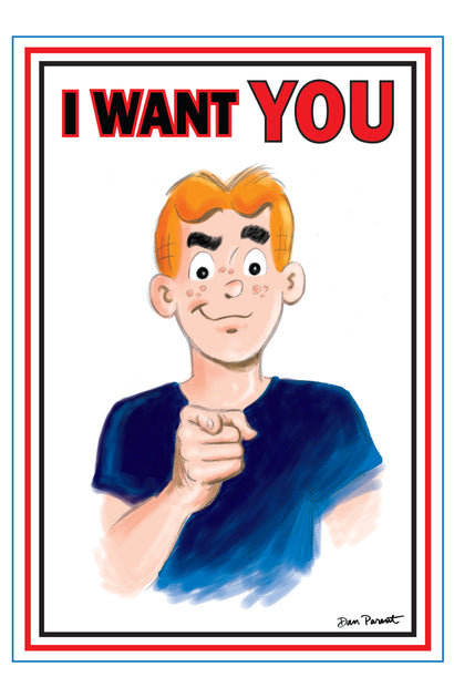 ARCHIE COMICS CELEBRATES AMERICAS 250TH CVR C DAN PARENT UNCLE SAM POSTER ART VAR