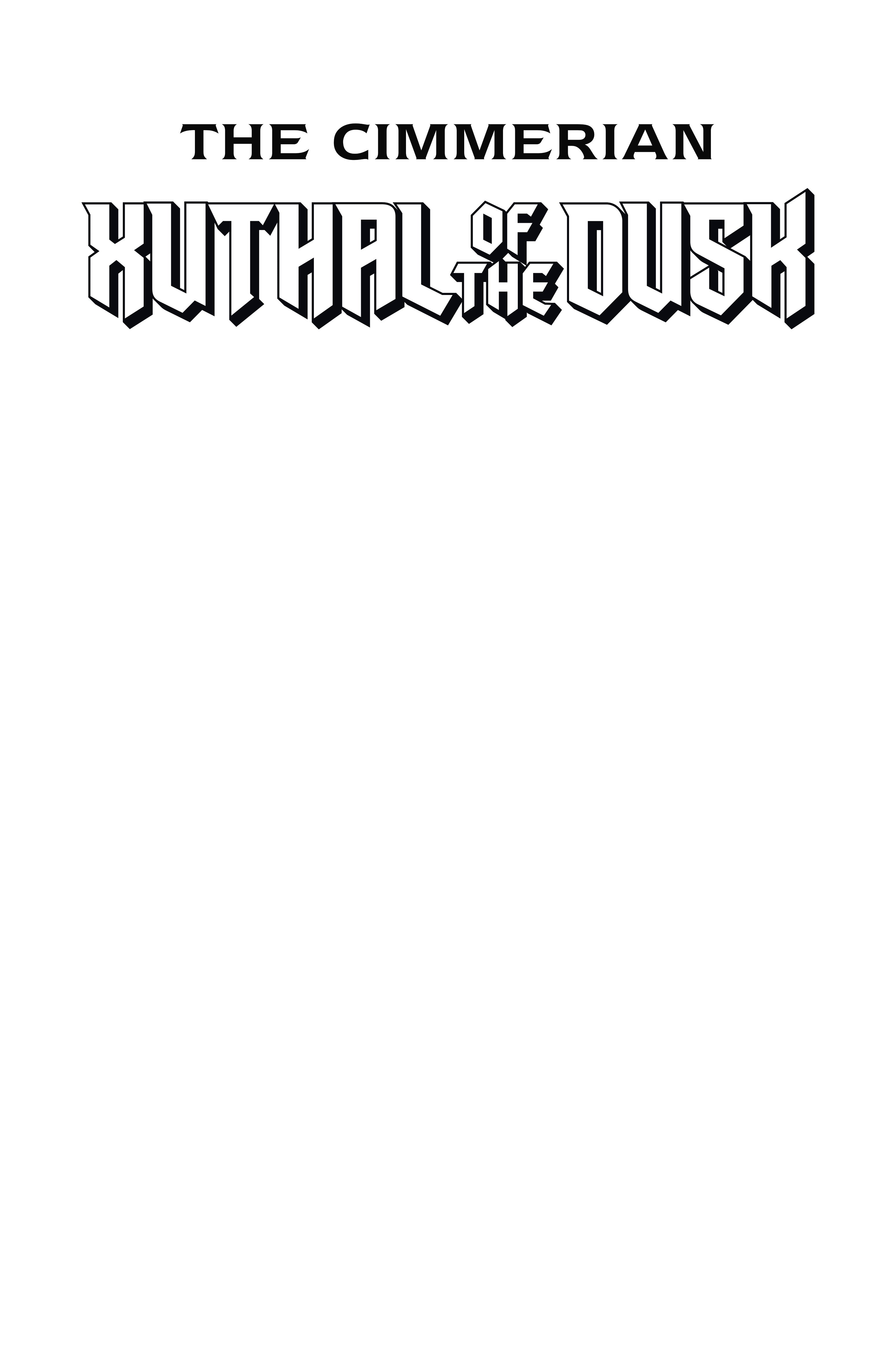 CIMMERIAN XUTHAL OF THE DUSK #1 CVR C BLANK SKETCH VAR