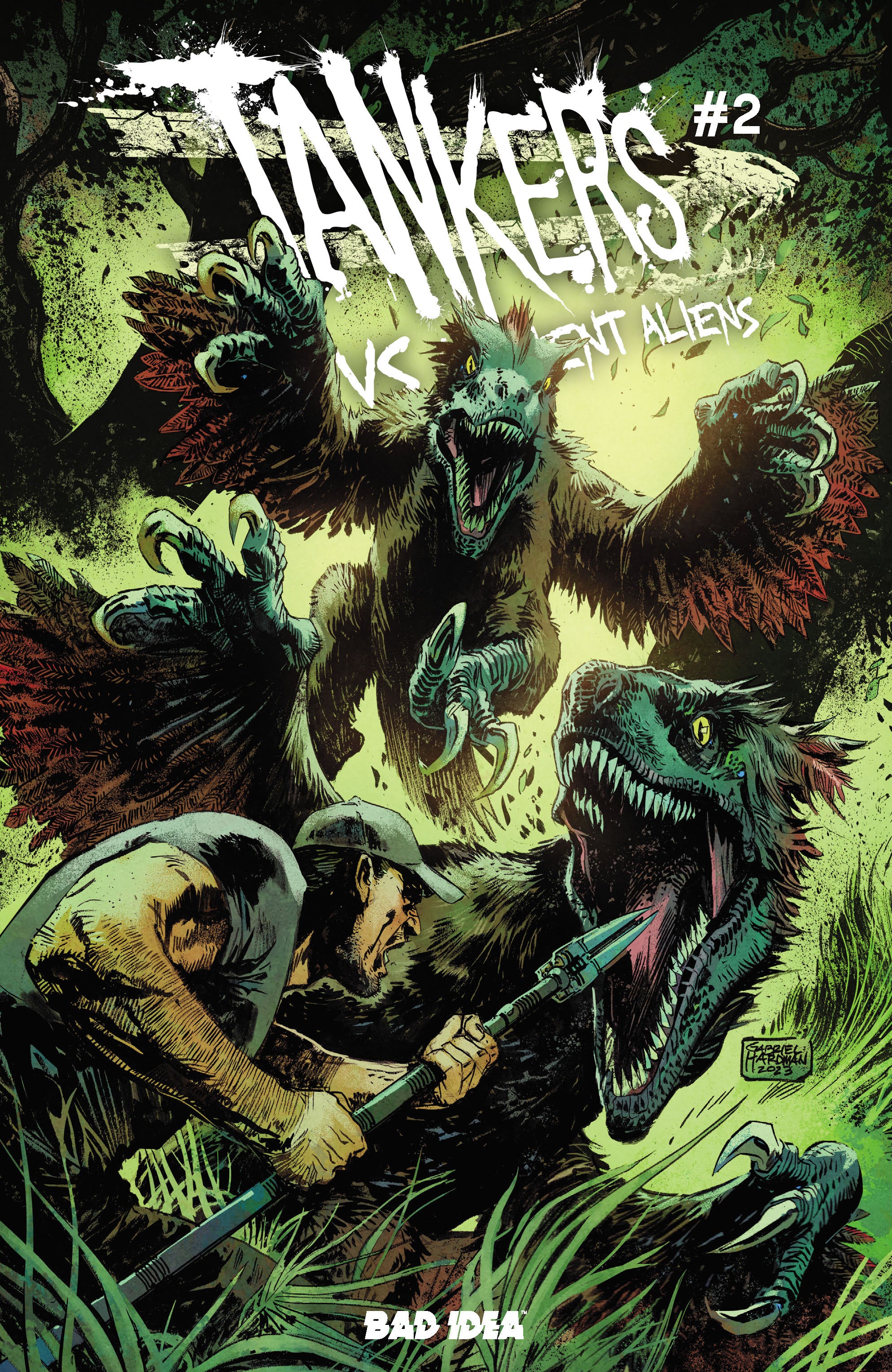 TANKERS VS ANCIENT ALIENS #2 CVR A GABRIEL HARDMAN
