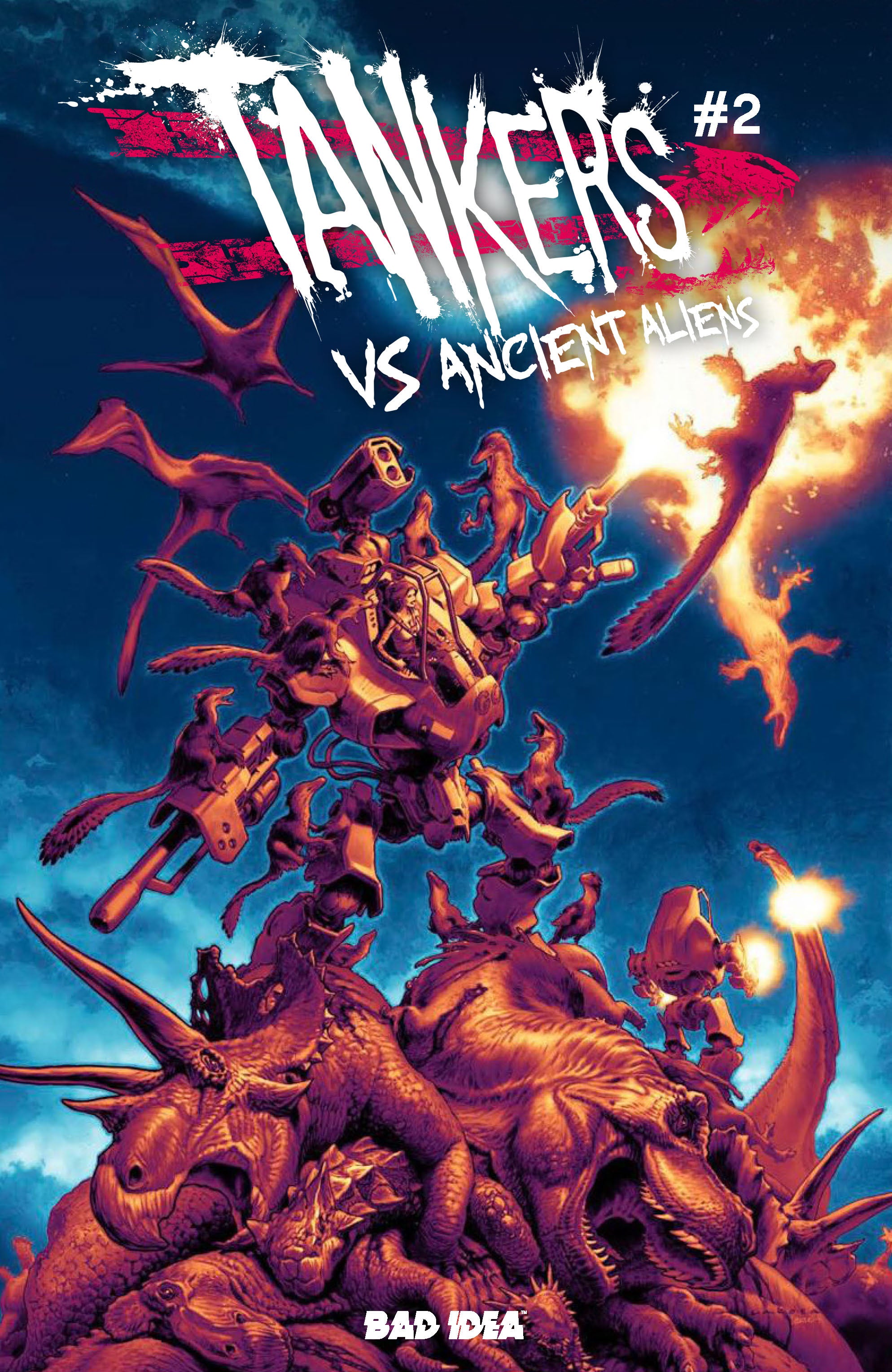 TANKERS VS ANCIENT ALIENS #2 CVR B LEWIS LAROSA VAR