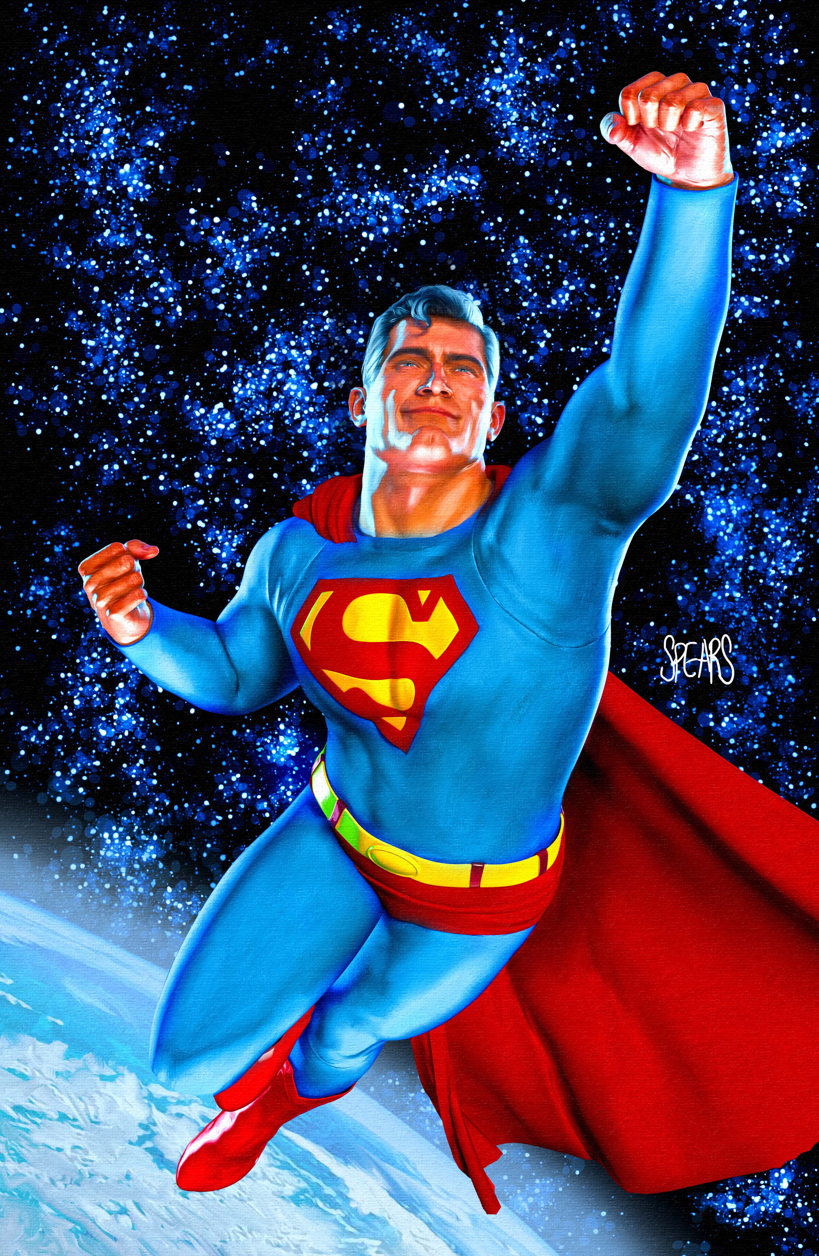 ACTION COMICS #1100 CVR B MARK SPEARS CARD STOCK VAR (DC K.O.)