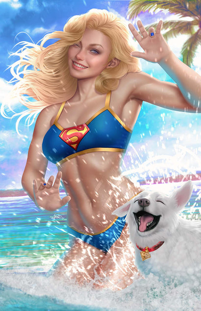 SUPERGIRL #15 CVR E ARIEL DIAZ SWIMSUIT CARD STOCK VAR (THE REIGN OF THE SUPERBOYS)