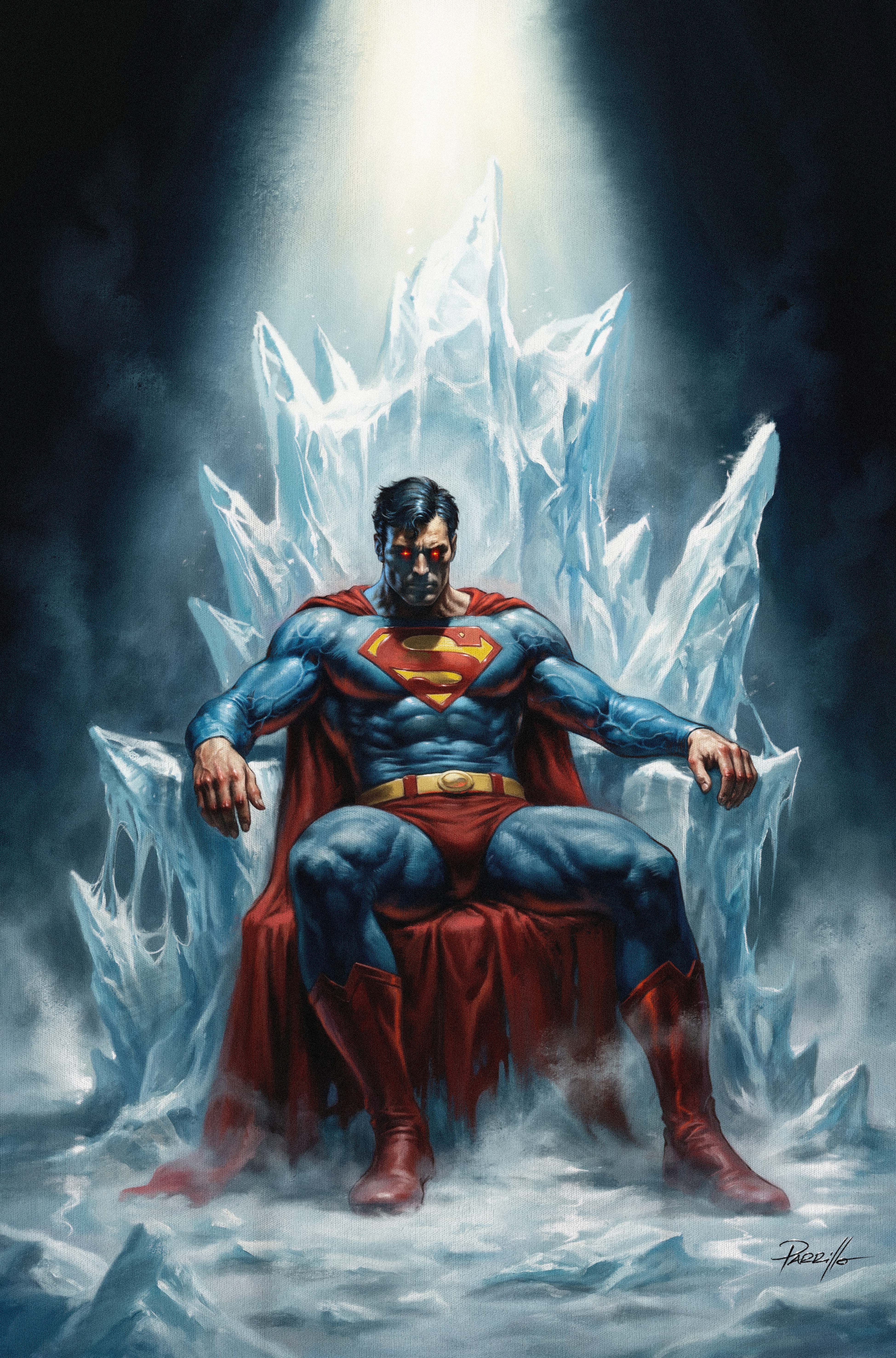 ADVENTURES OF SUPERMAN BOOK OF EL #10 CVR B LUCIO PARRILLO CARD STOCK VAR