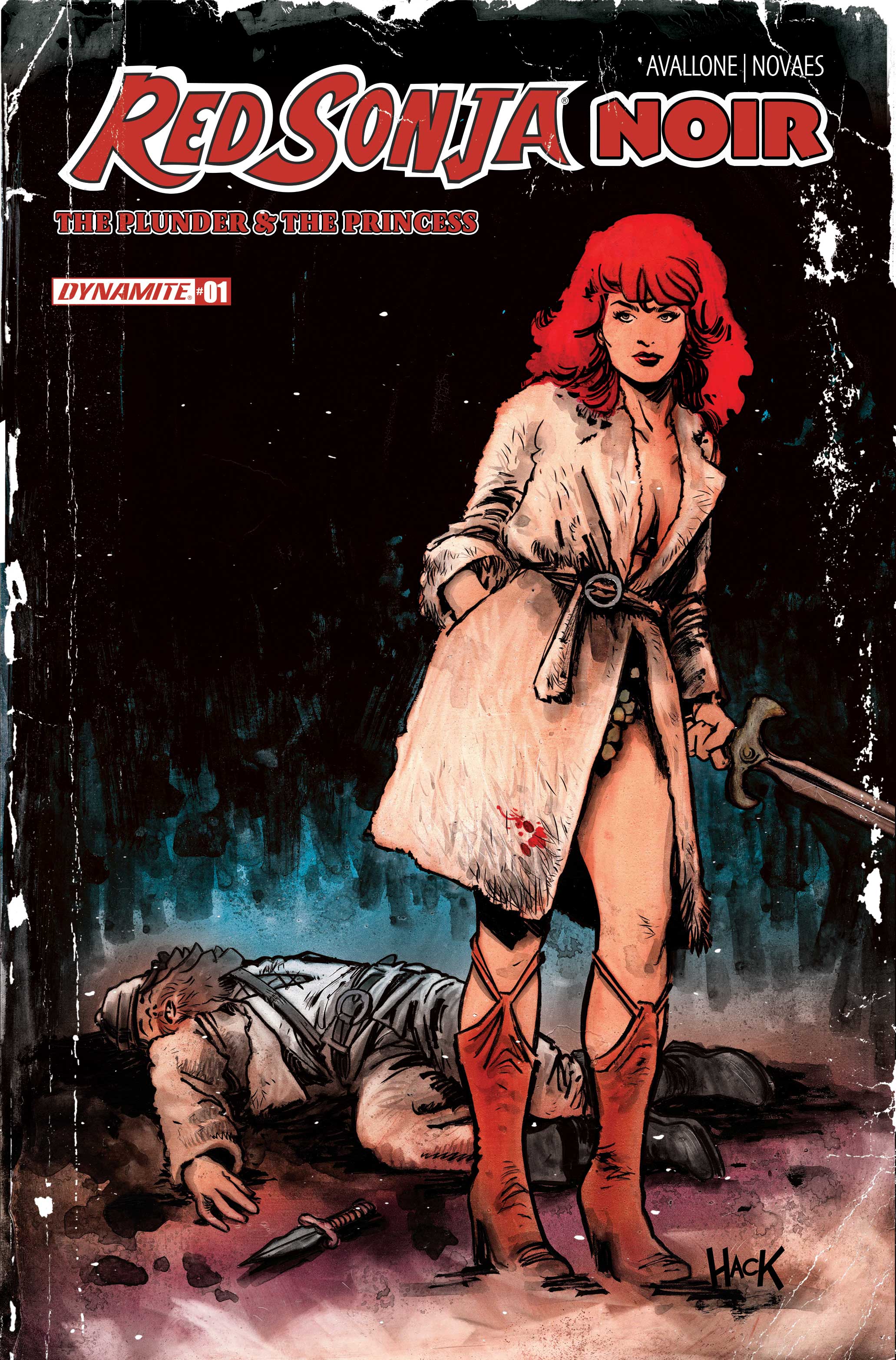 RED SONJA NOIR THE PLUNDER AND THE PRINCESS #1 CVR B ROBERT HACK VAR
