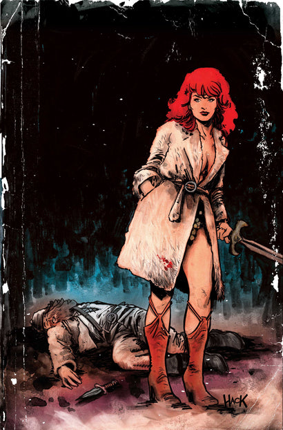 RED SONJA NOIR THE PLUNDER AND THE PRINCESS #1 CVR F ROBERT HACK LTD VIRGIN VAR
