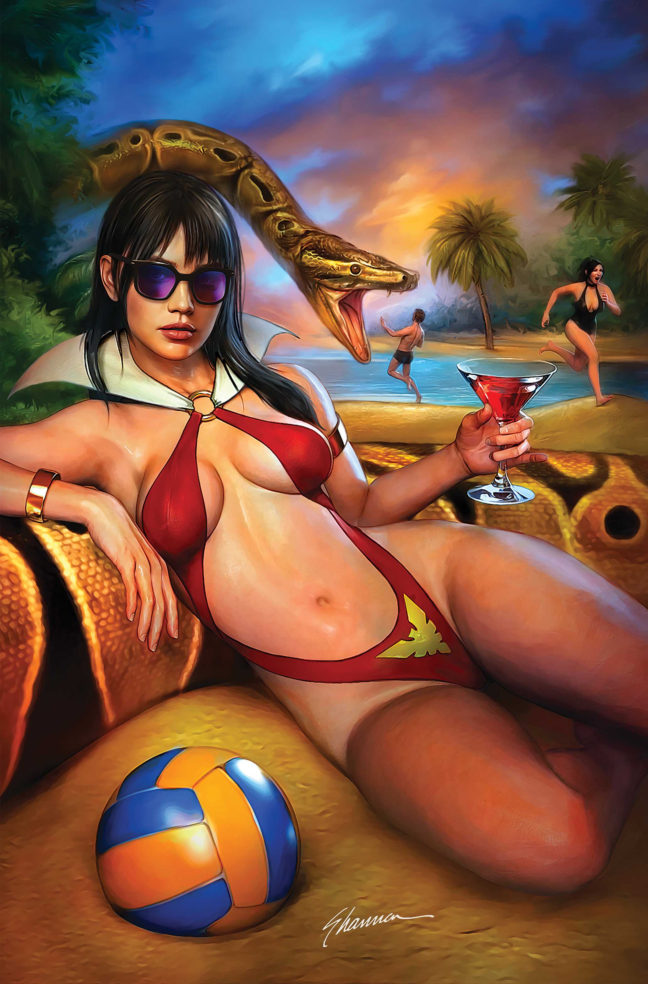 VAMPIRELLA SUMMER SPECIAL 2026 #1 CVR E SHANNON MAER METAL PREMIUM VAR
