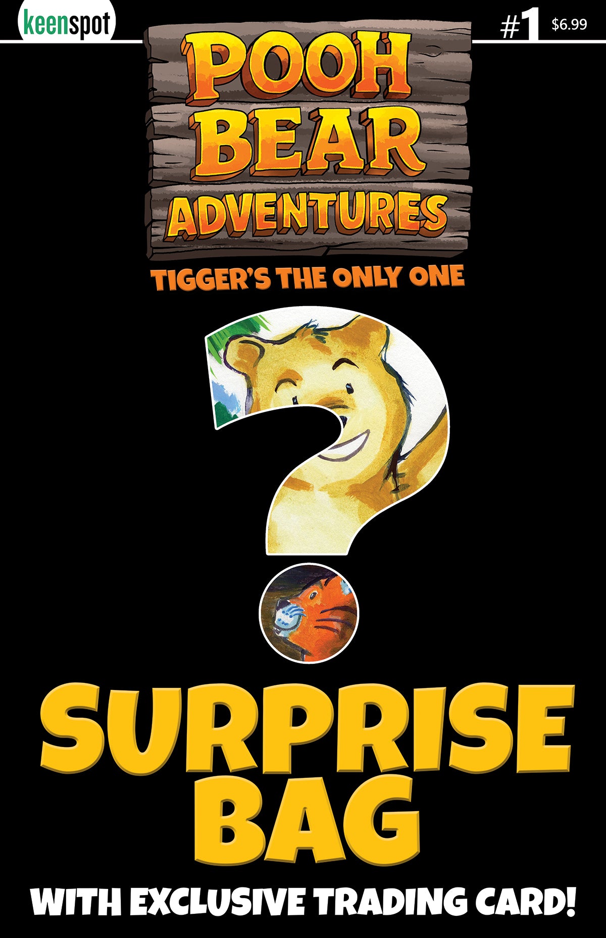 POOH BEAR ADVENTURES TIGGERS THE ONLY ONE #1 CVR D SURPRISE BAG WITH TRADING CARD VAR