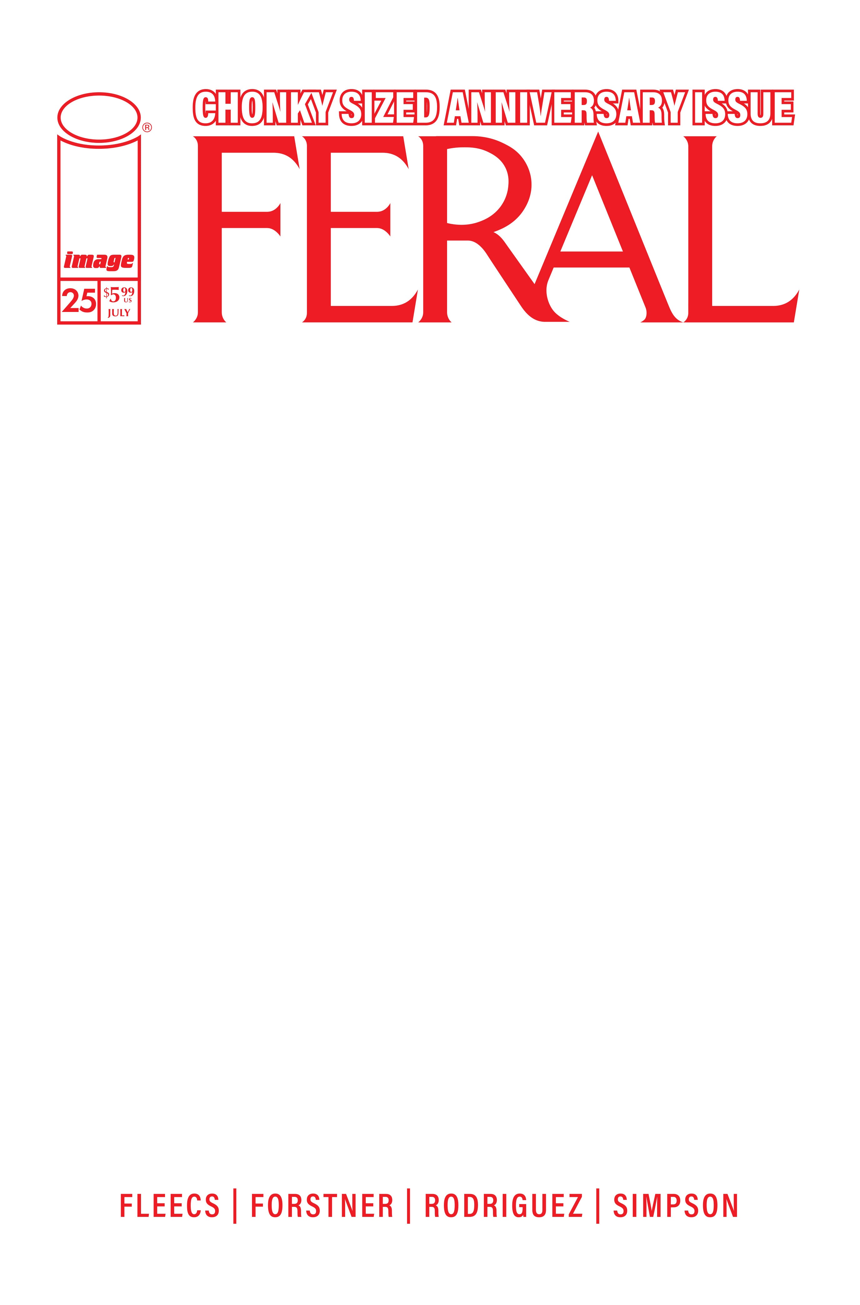 FERAL #25 CVR E BLANK SKETCH VAR