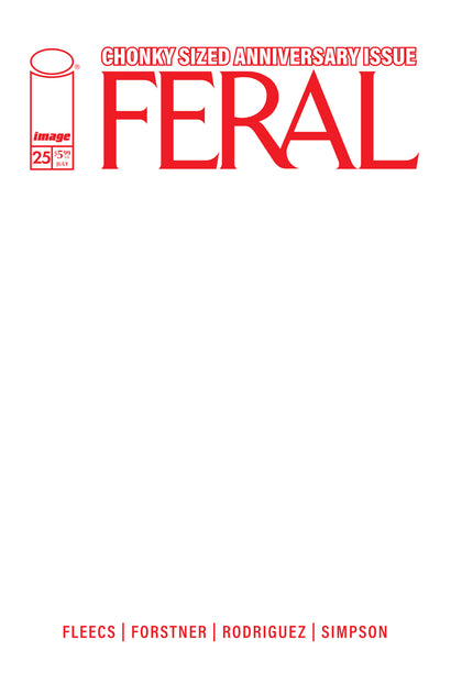 FERAL #25 CVR E BLANK SKETCH VAR