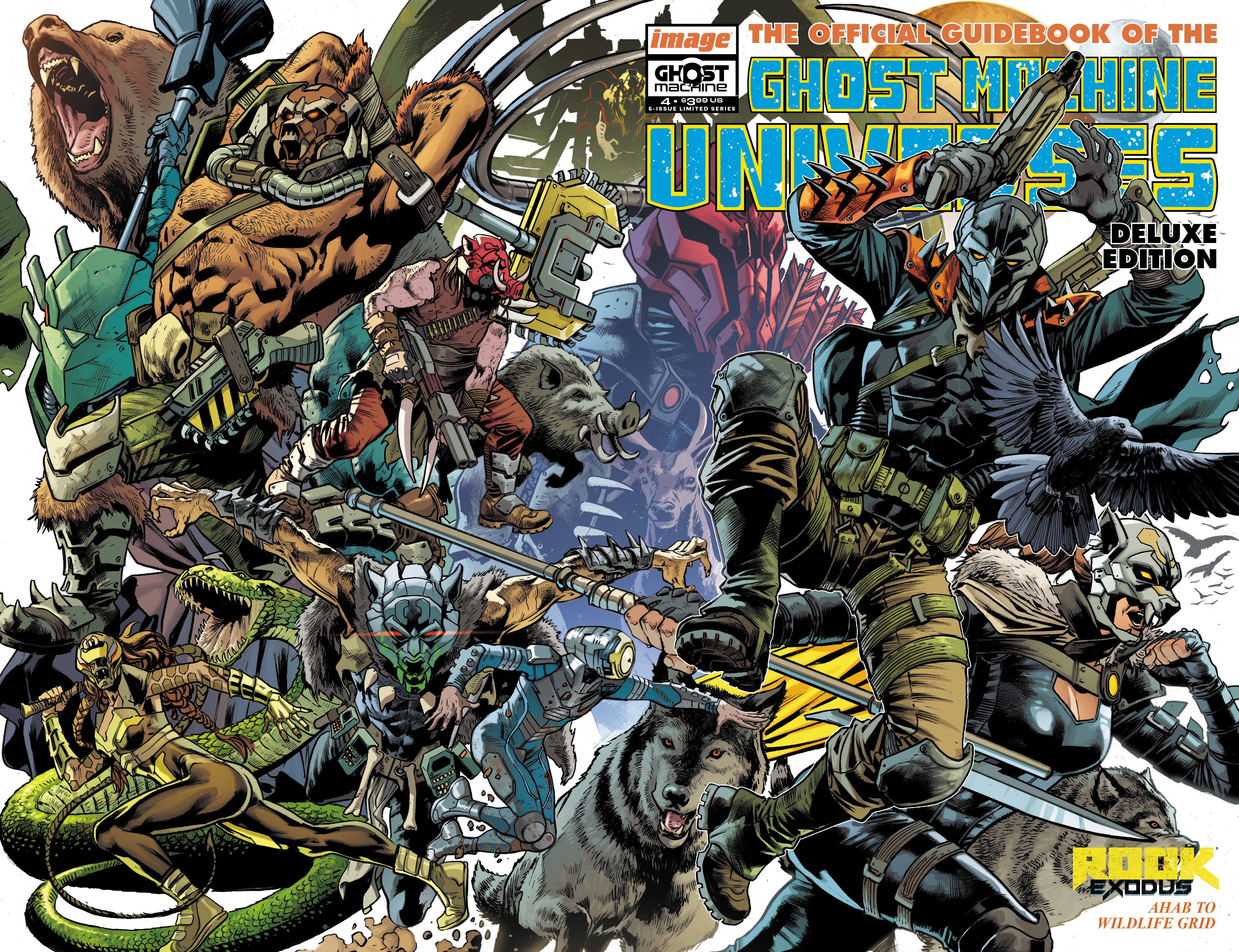 GHOST MACHINE THE OFFICIAL GUIDEBOOK #4 CVR B BRYAN HITCH & BRAD ANDERSON WRAPAROUND VAR