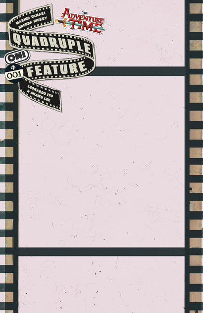 ADVENTURE TIME QUADRUPLE FEATURE #1 CVR C CELLULOID BLANK SKETCH VAR