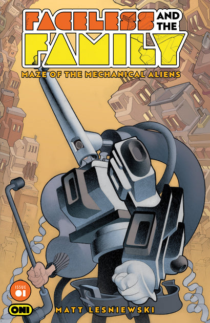 FACELESS AND THE FAMILY MAZE OF THE MECHANICAL ALIENS #1 CVR A MATT LESNIEWSKI