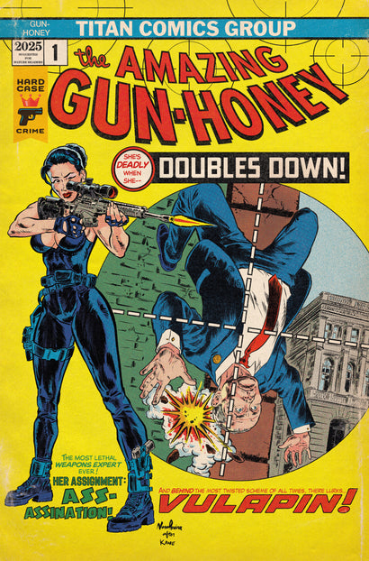 GUN HONEY DOUBLES DOWN #2 CVR G NUNO PEREIRA HOMAGE VAR