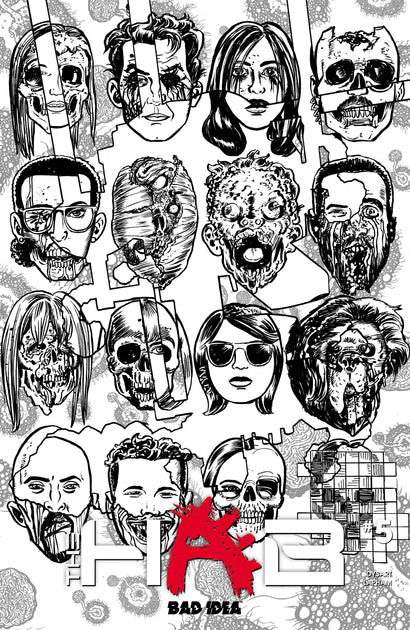 HAB #5 CVR D DAVID LAPHAM BW INFECTED SKULLS VAR