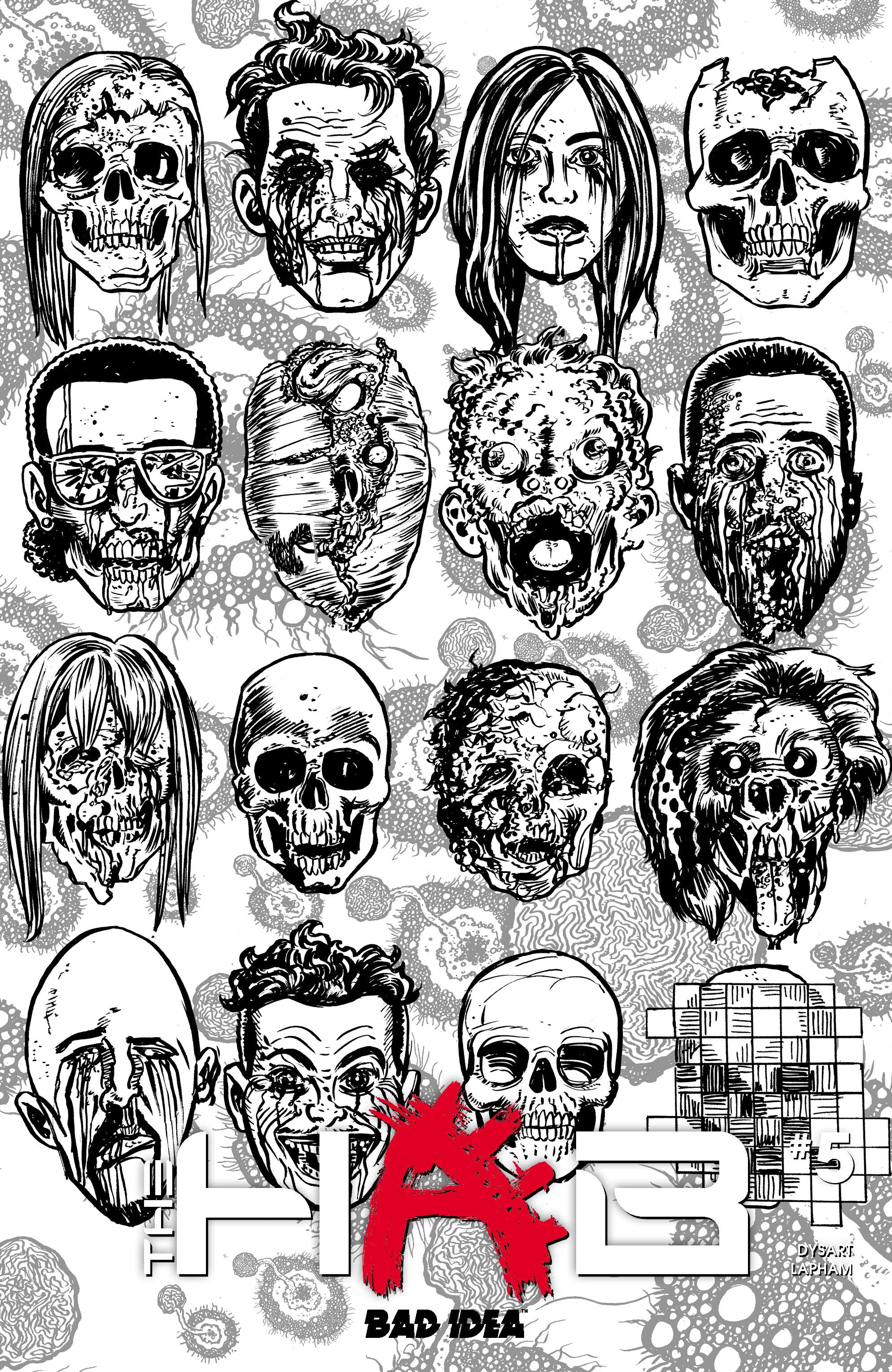 HAB #5 CVR E DAVID LAPHAM BW DEAD SKULLS VAR
