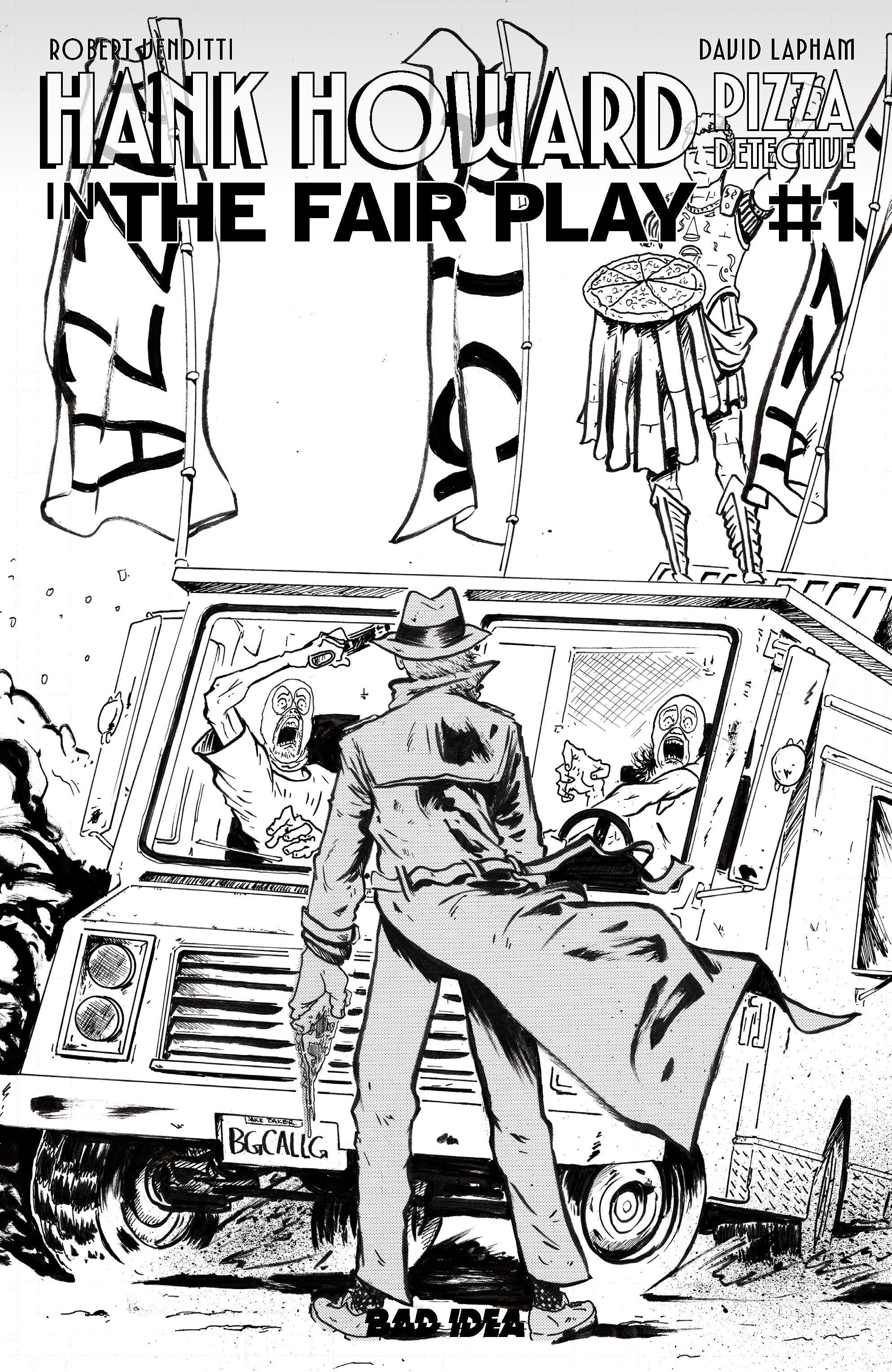 HANK HOWARD PIZZA DETECTIVE THE FAIR PLAY #1 CVR C JAKE BAKER VAR