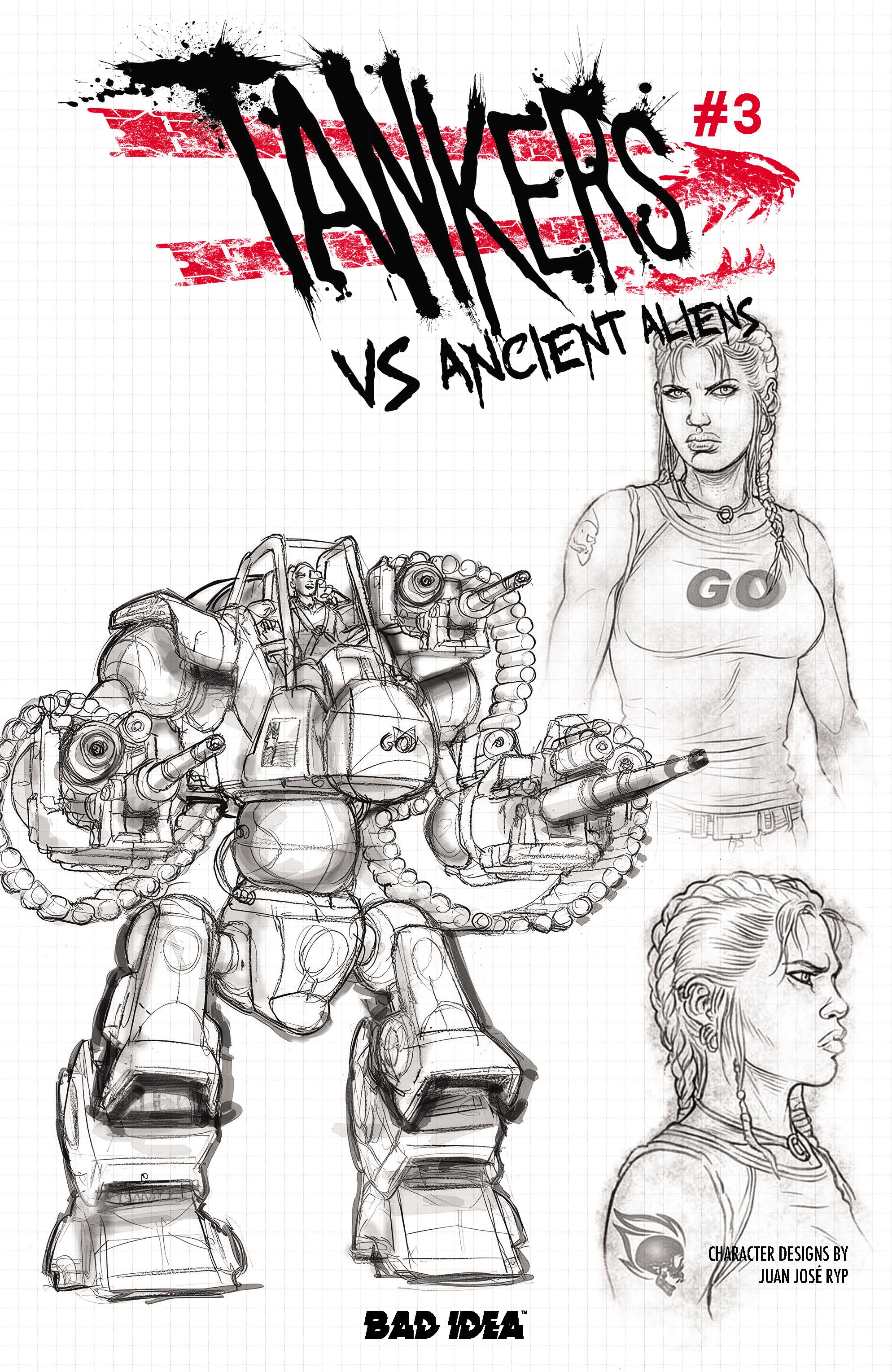 TANKERS VS ANCIENT ALIENS # 3 CVR C JUAN JOSE RYP DESIGN VAR