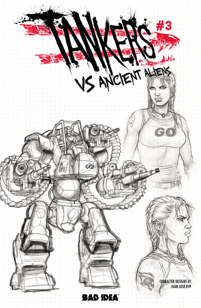 TANKERS VS ANCIENT ALIENS # 3 CVR C JUAN JOSE RYP DESIGN VAR