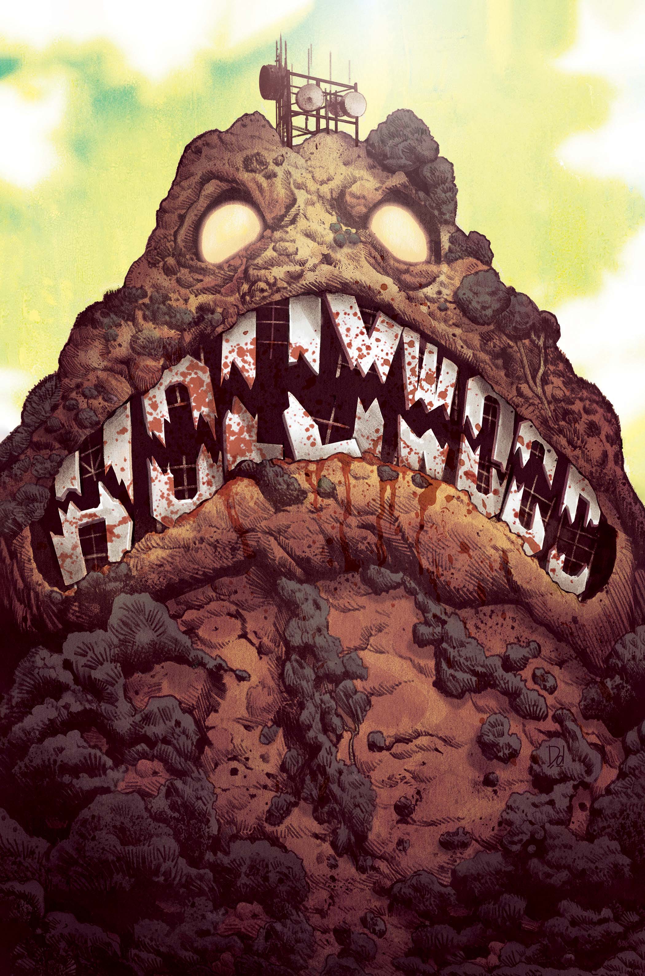 CLAYFACE CELEBRITY DIRT #2 CVR B MIKE DEL MUNDO CARD STOCK VAR