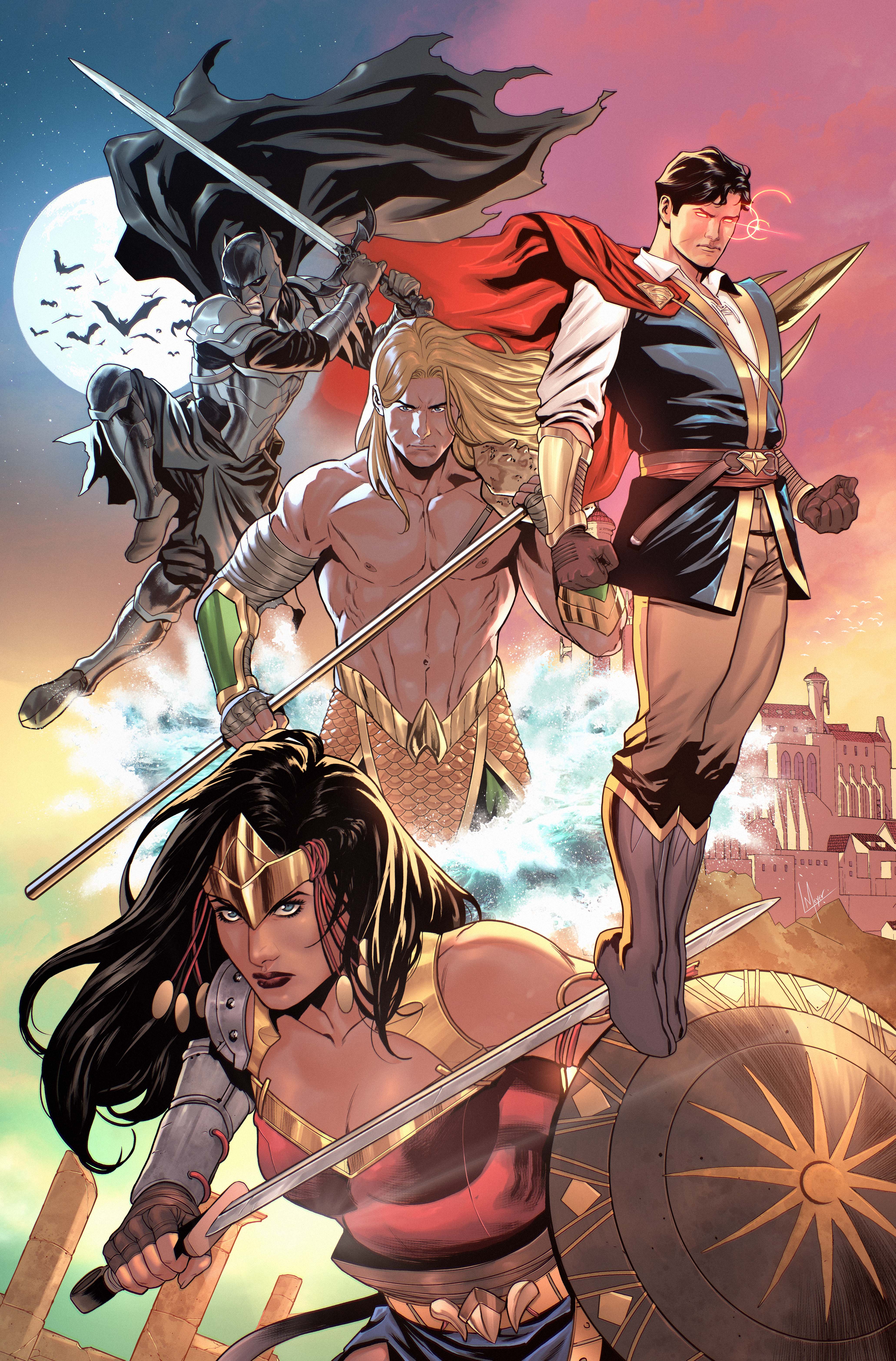 DARK KNIGHTS OF STEEL II #2 CVR D LUCAS MEYER CARD STOCK VAR