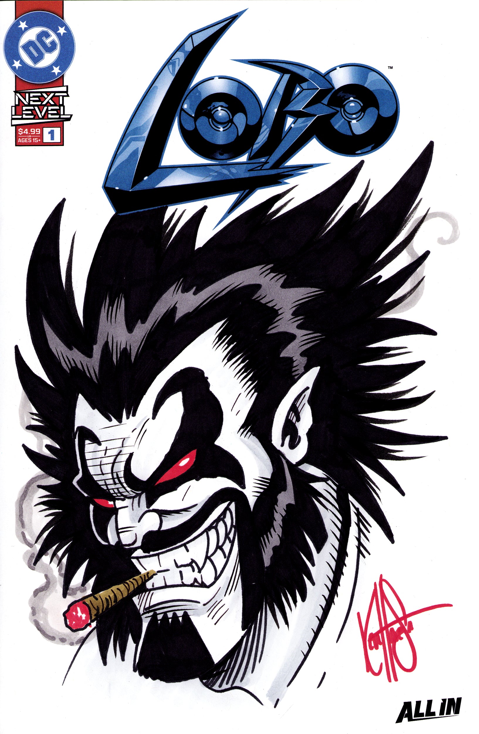 DF LOBO #1 SIGNED AND REMARKED BY KEN HAESER