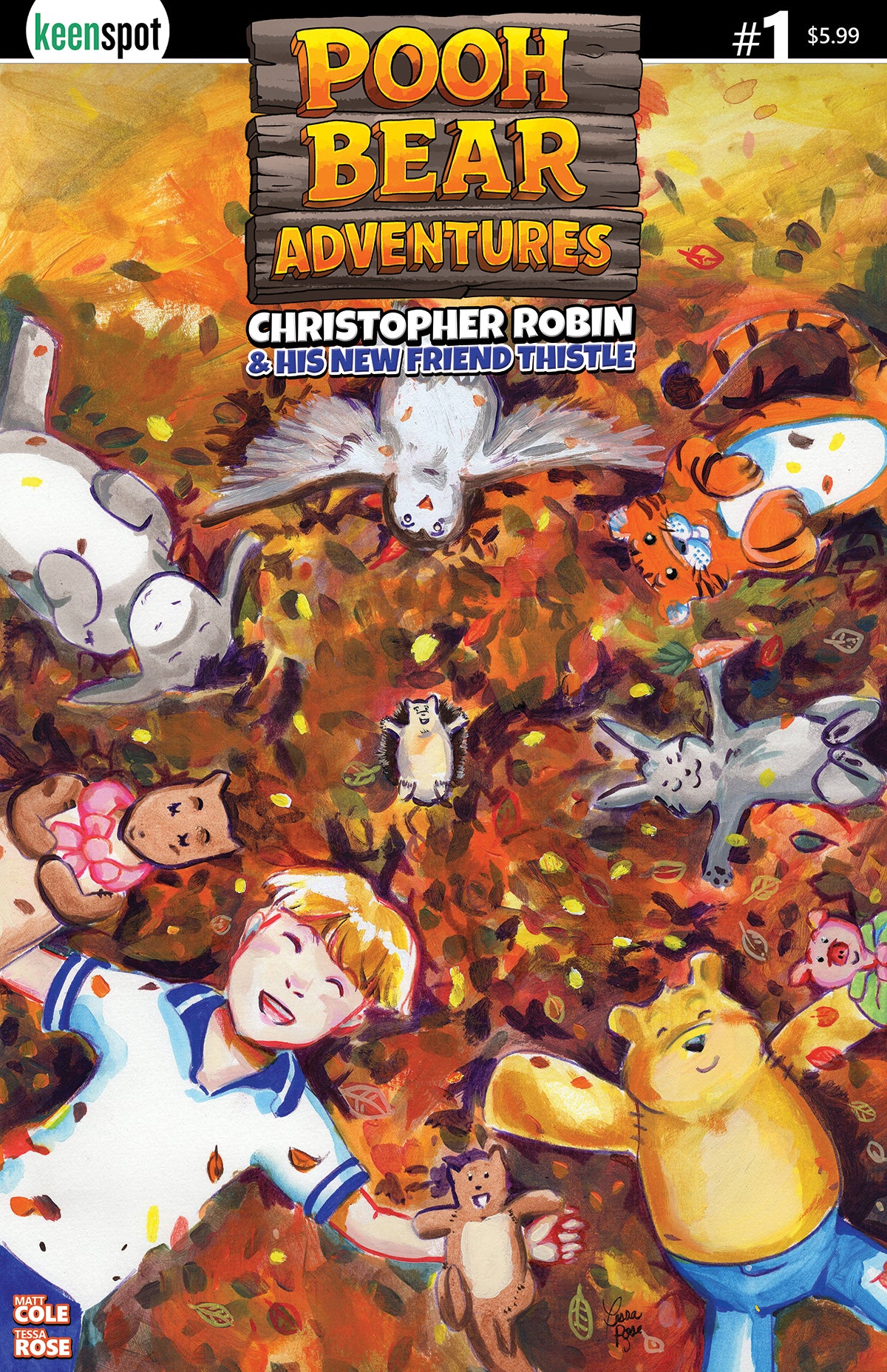 POOH BEAR ADVENTURES CHRISTOPHER ROBIN & HIS NEW FRIEND THISTLE #1 CVR A TESSA ROSE THE GANGS ALL HERE