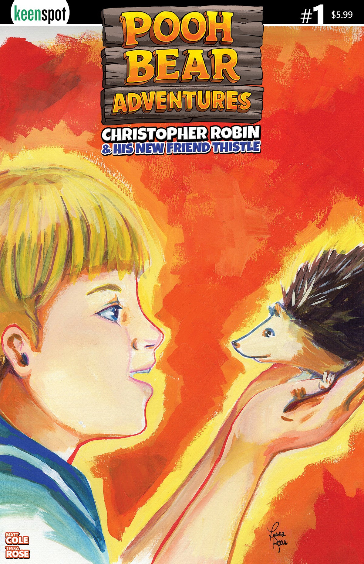 POOH BEAR ADVENTURES CHRISTOPHER ROBIN & HIS NEW FRIEND THISTLE #1 CVR B TESSA ROSE FAST FRIENDS VAR