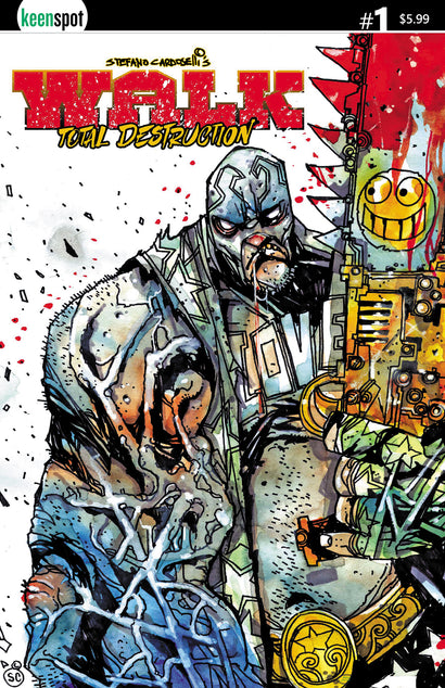 WALK TOTAL DESTRUCTION #1 CVR A STEFANO CARDOSELLI SMILEYSAW