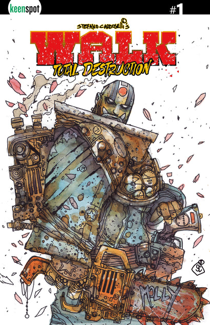 WALK TOTAL DESTRUCTION #1 CVR C STEFANO CARDOSELLI HOLOFOIL FLIP VAR