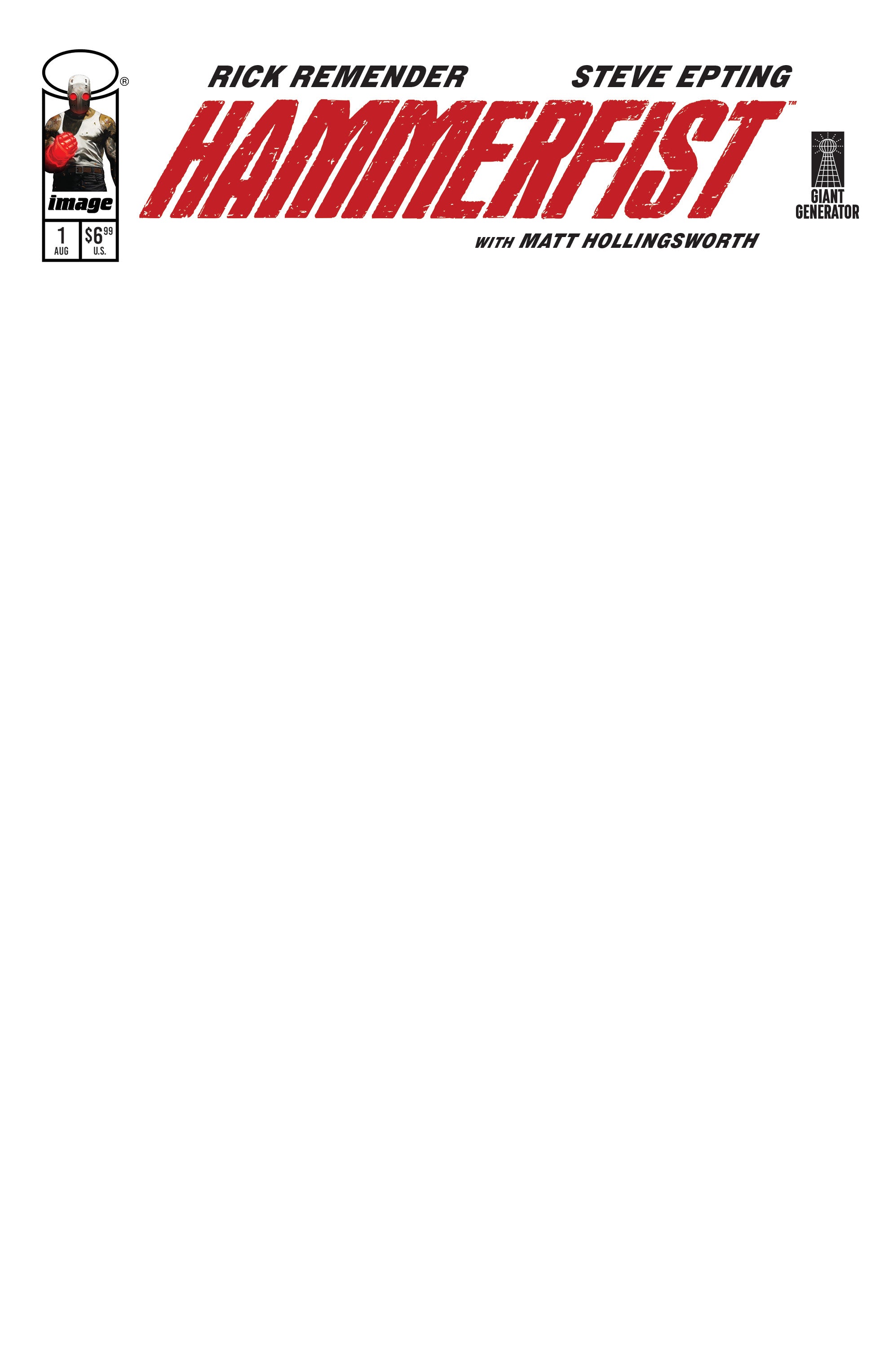 HAMMERFIST #1 CVR D BLANK SKETCH VAR