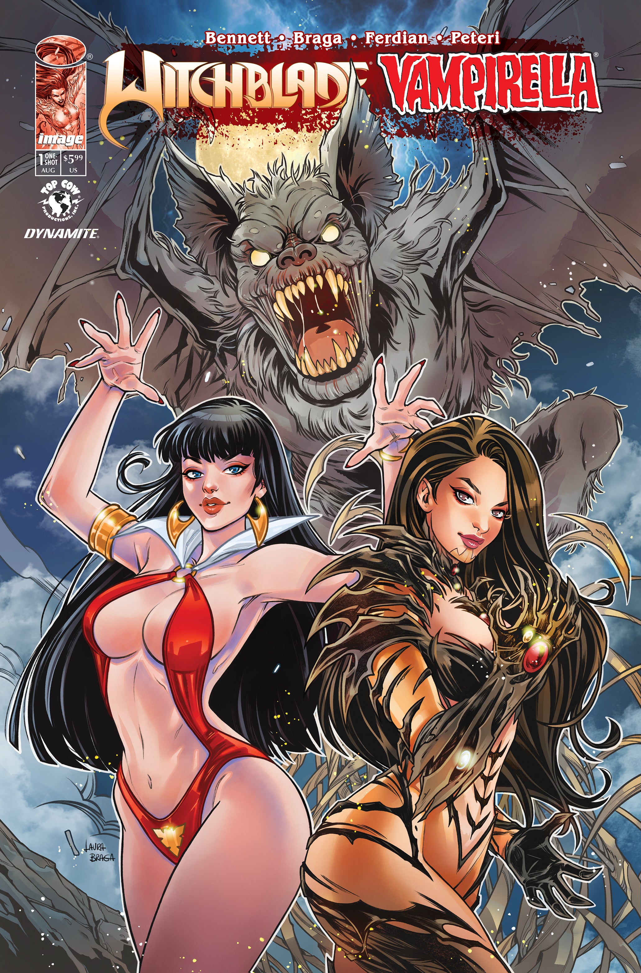 WITCHBLADE VAMPIRELLA #1 CVR A LAURA BRAGA