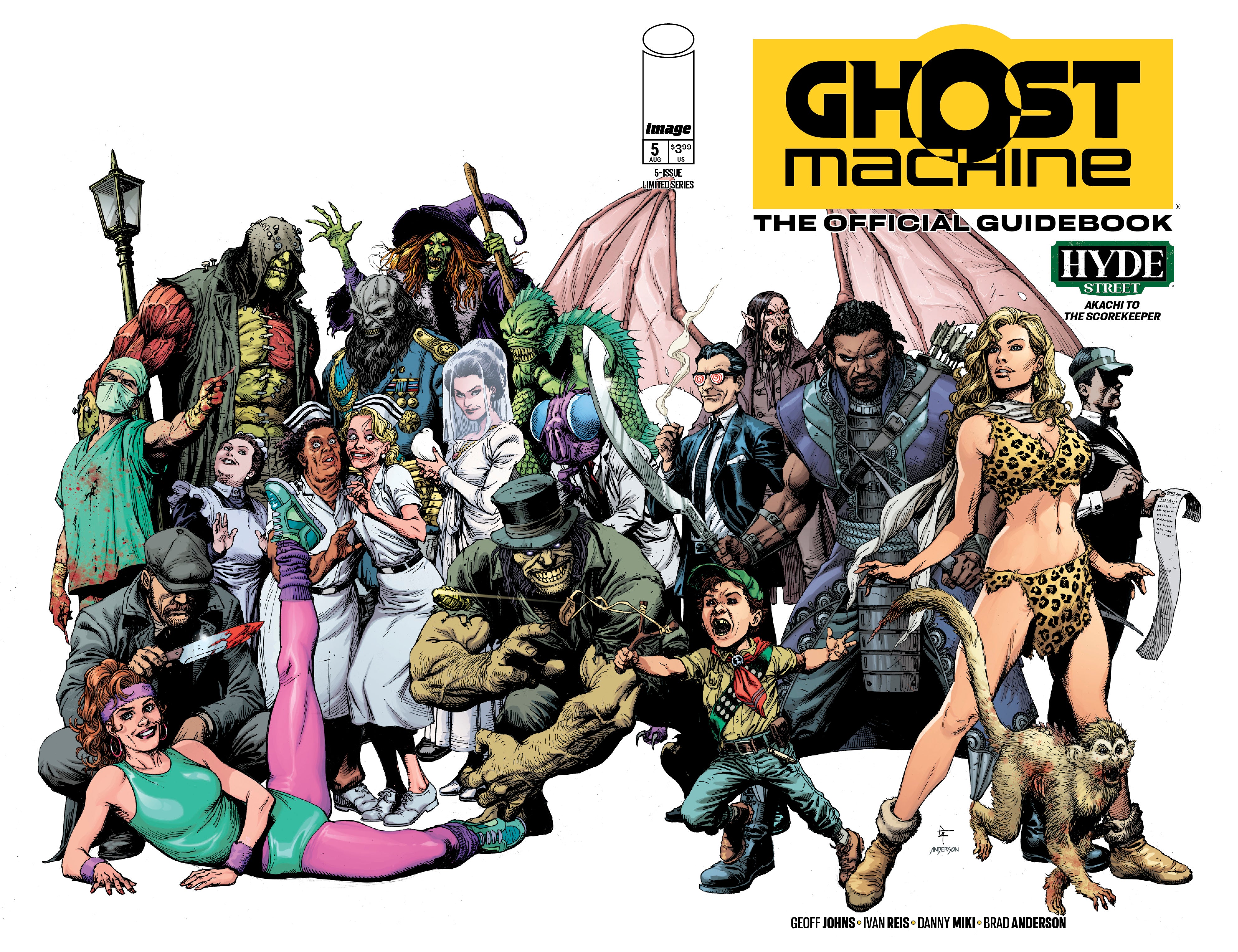 GHOST MACHINE THE OFFICIAL GUIDEBOOK #5 CVR A GARY FRANK & BRAD ANDERSON WRAPAROUND