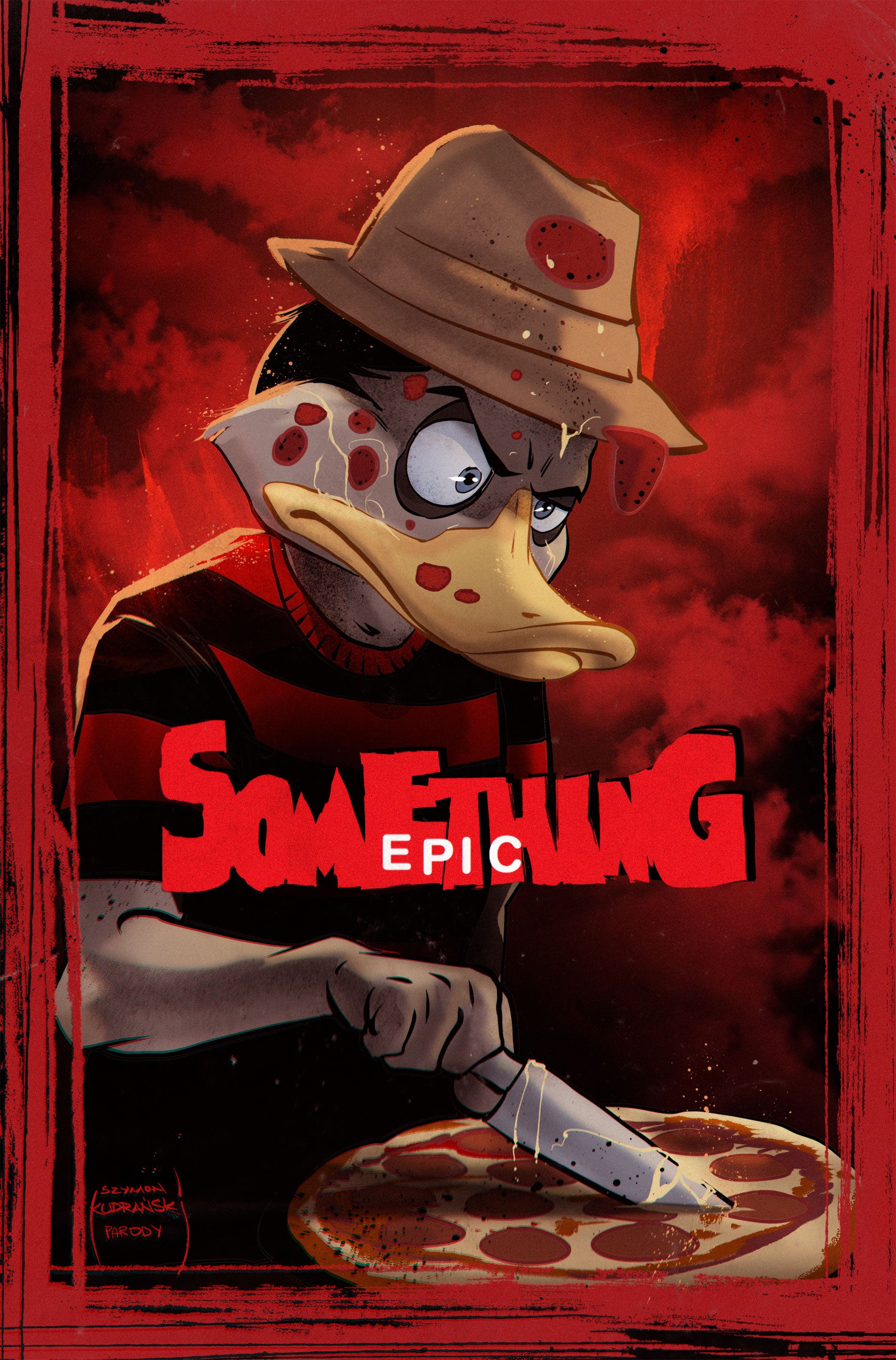 SOMETHING EPIC #14 CVR B SZYMON KUDRANSKI NIGHTMARE ON ELM STREET HOMAGE VAR