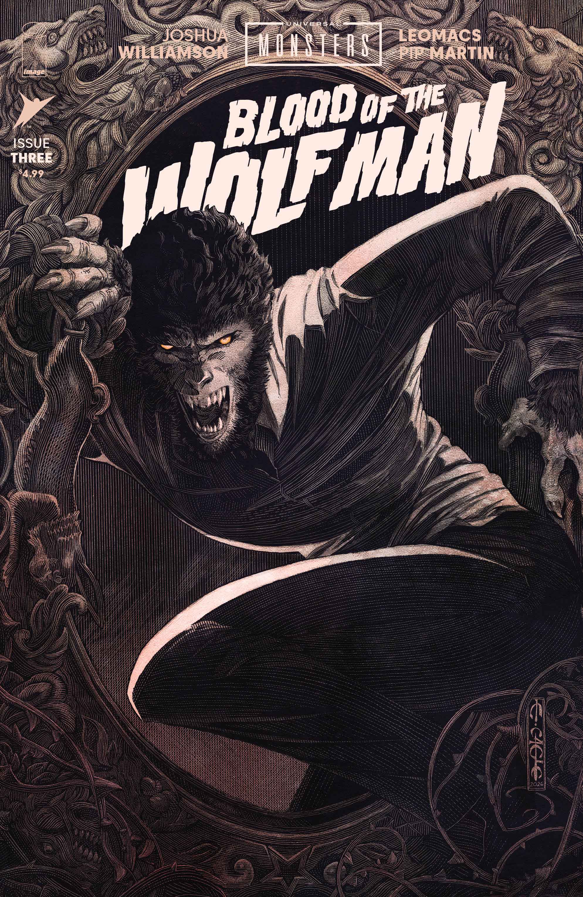 UNIVERSAL MONSTERS BLOOD OF THE WOLF MAN #3 CVR B EVAN CAGLE VAR