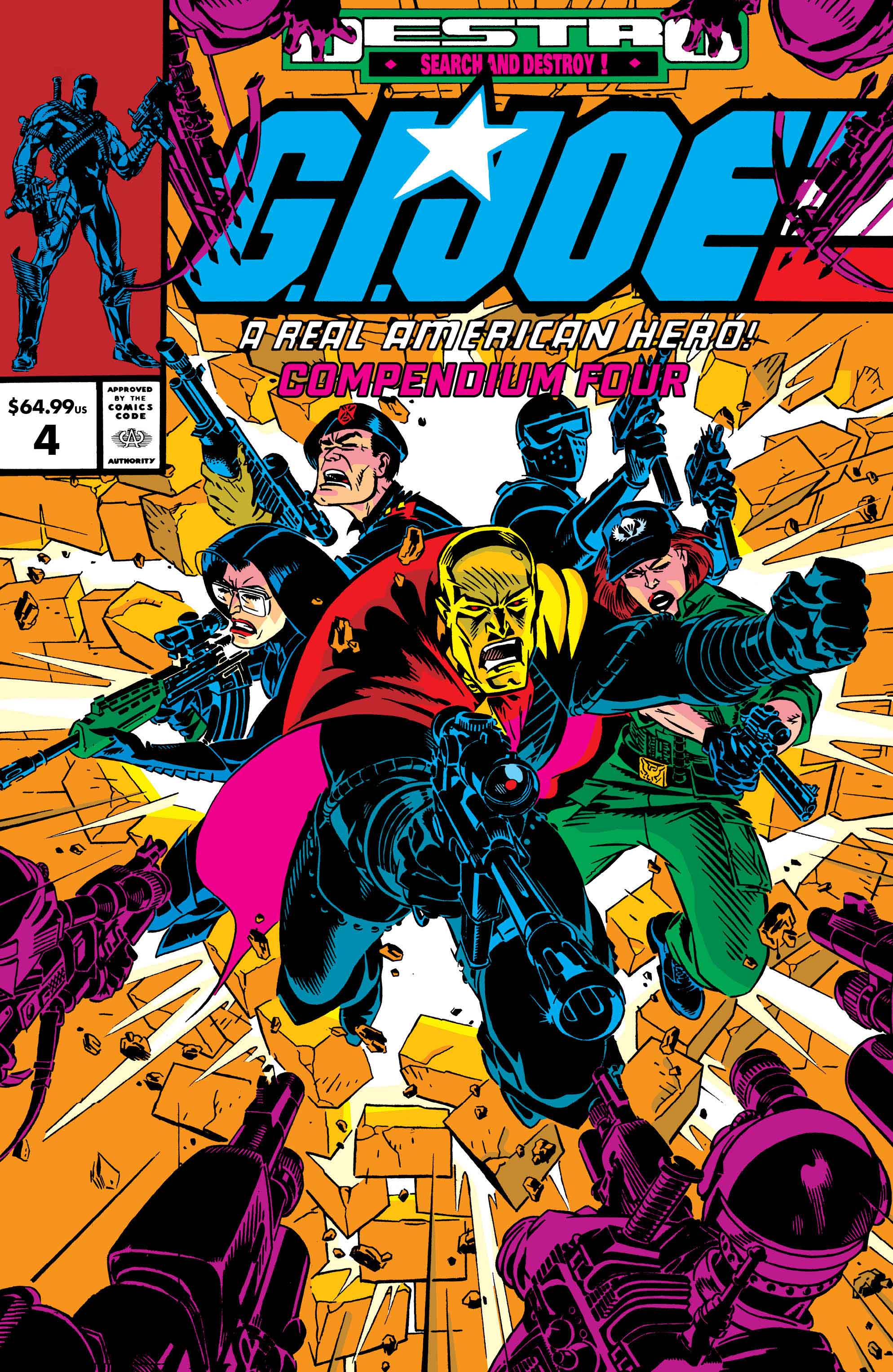 GI JOE A REAL AMERICAN HERO COMPENDIUM TP VOL 04 DIRECT MARKET EXCLUSIVE MICHAEL GOLDEN CVR
