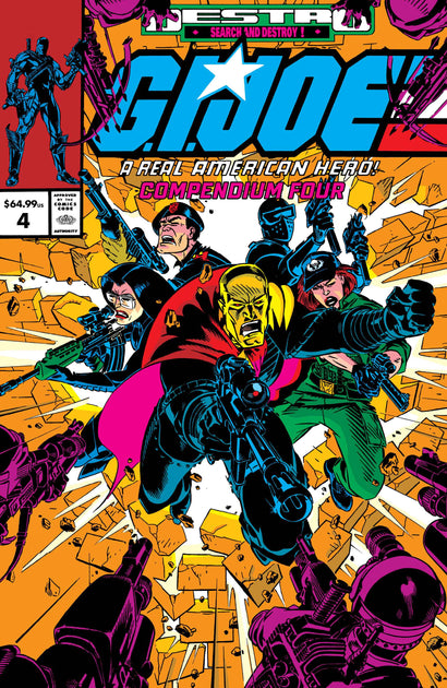 GI JOE A REAL AMERICAN HERO COMPENDIUM TP VOL 04 DIRECT MARKET EXCLUSIVE MICHAEL GOLDEN CVR